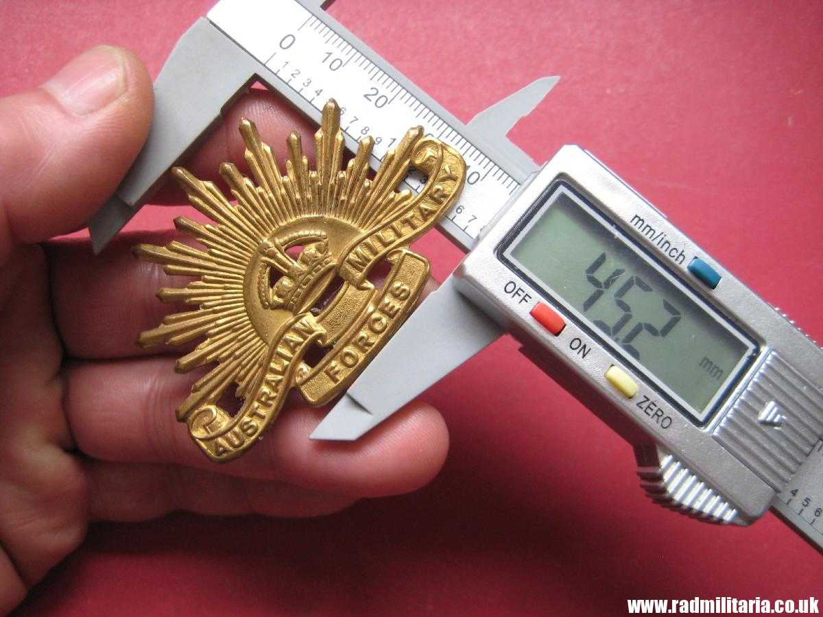 & WW1 Australian RISING SUN BADGE Cap Badge - Australian Military Forces 1948-53. - Image 13
