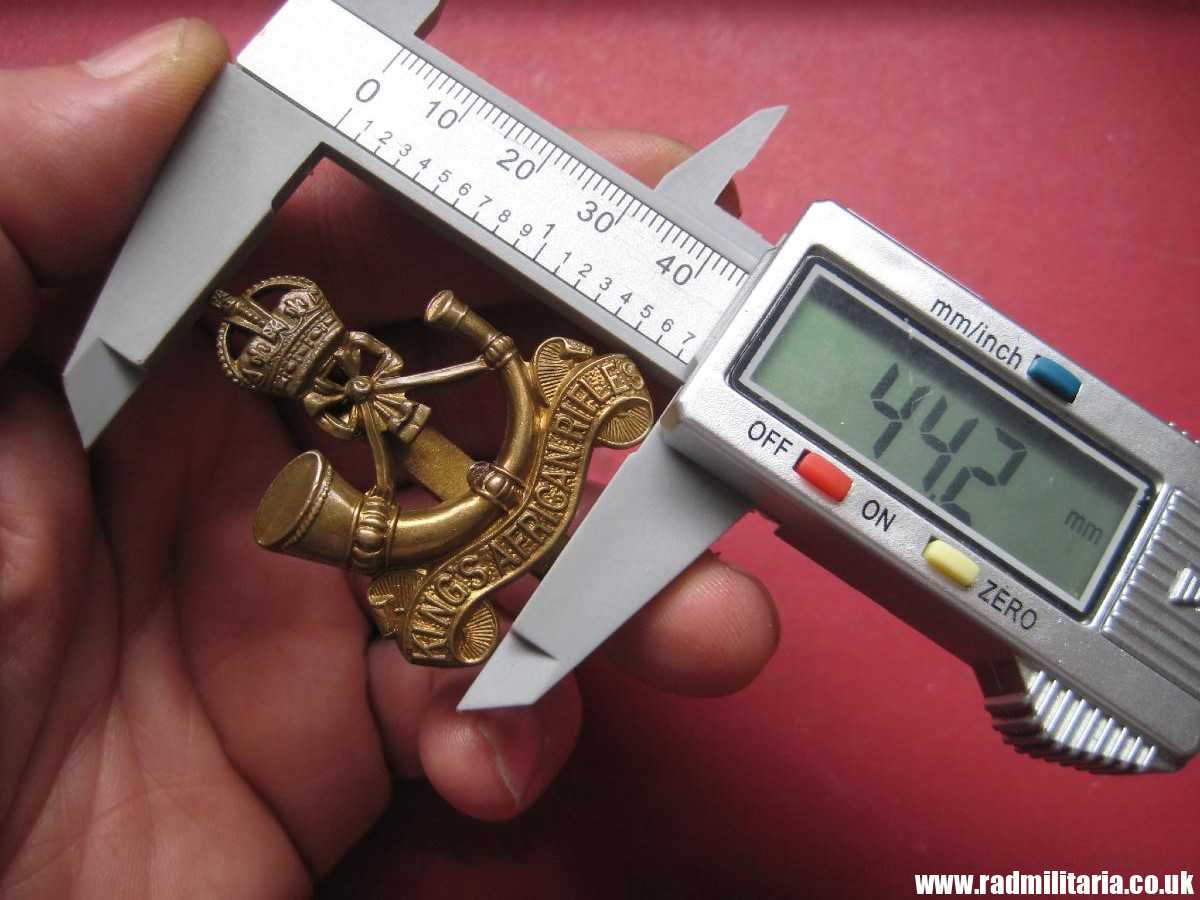 & WW1/WW2 British Army KING'S AFRICAN RIFLES metal CAP BADGE. - Image 10