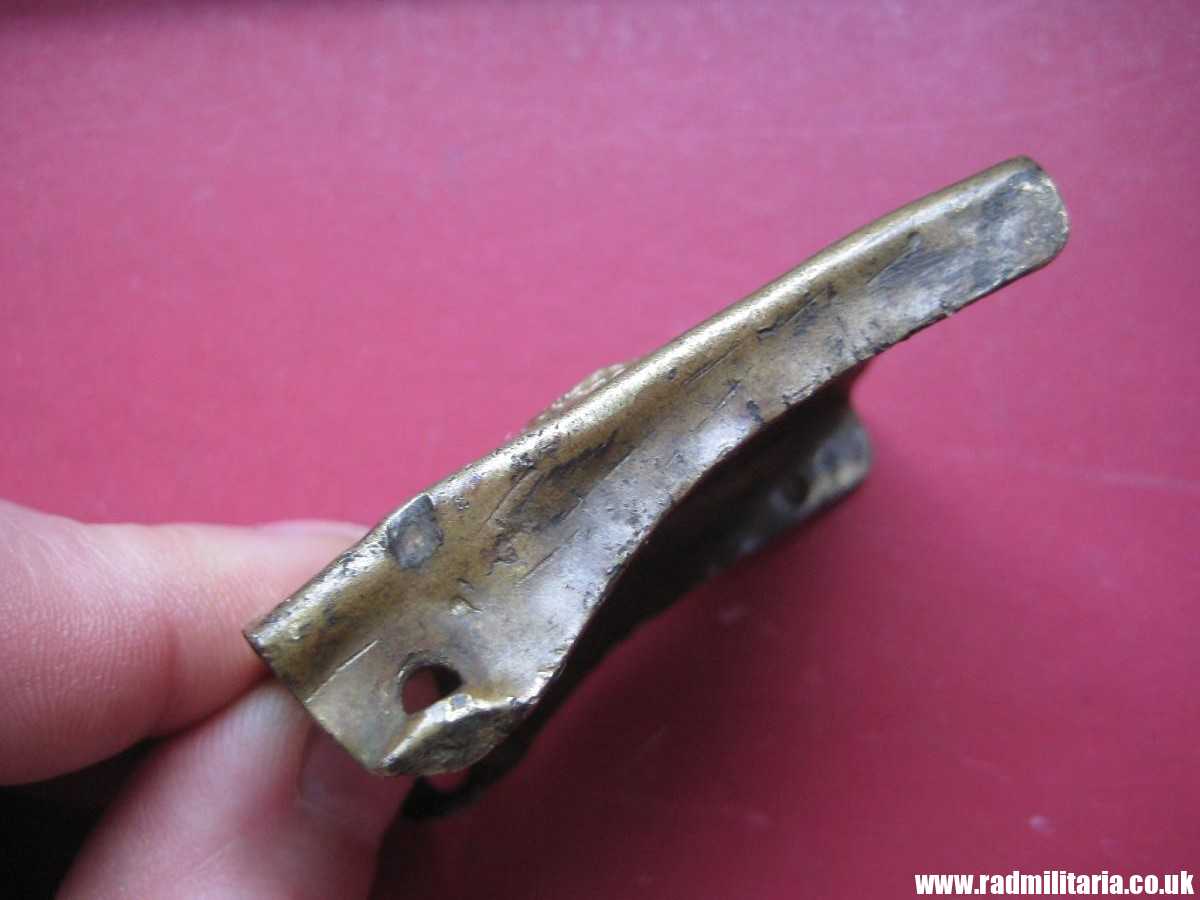 & WW2 German SA BELT BUCKLE, rare version with horizontal swastika - poor condition. - Image 5