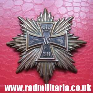 & unknown WW1 German IRON CROSS DECORATION in good used condition.