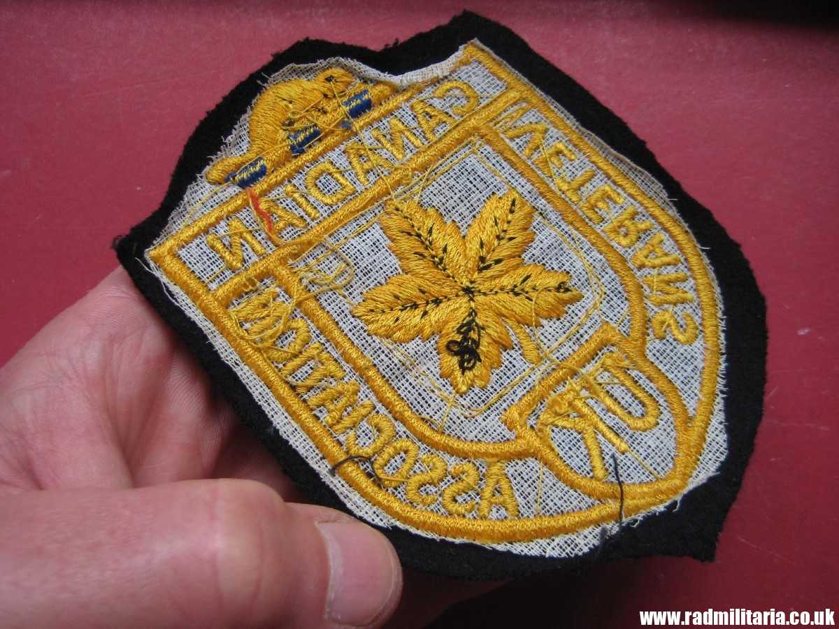 & post WW2 nice PATCH - CANADIAN VETERANS ASSOCIATION in UK in good used condition. - Image 8