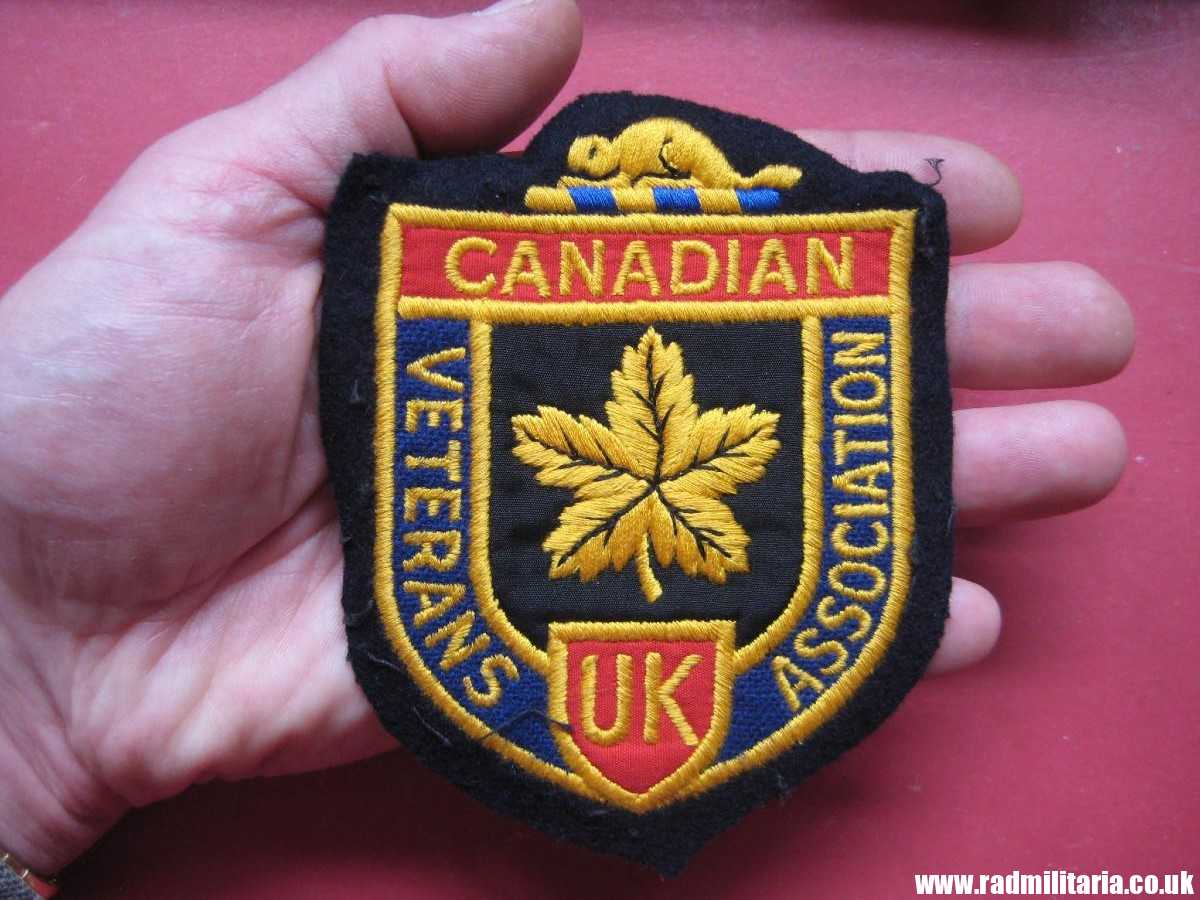 & post WW2 nice PATCH - CANADIAN VETERANS ASSOCIATION in UK in good used condition. - Image 3
