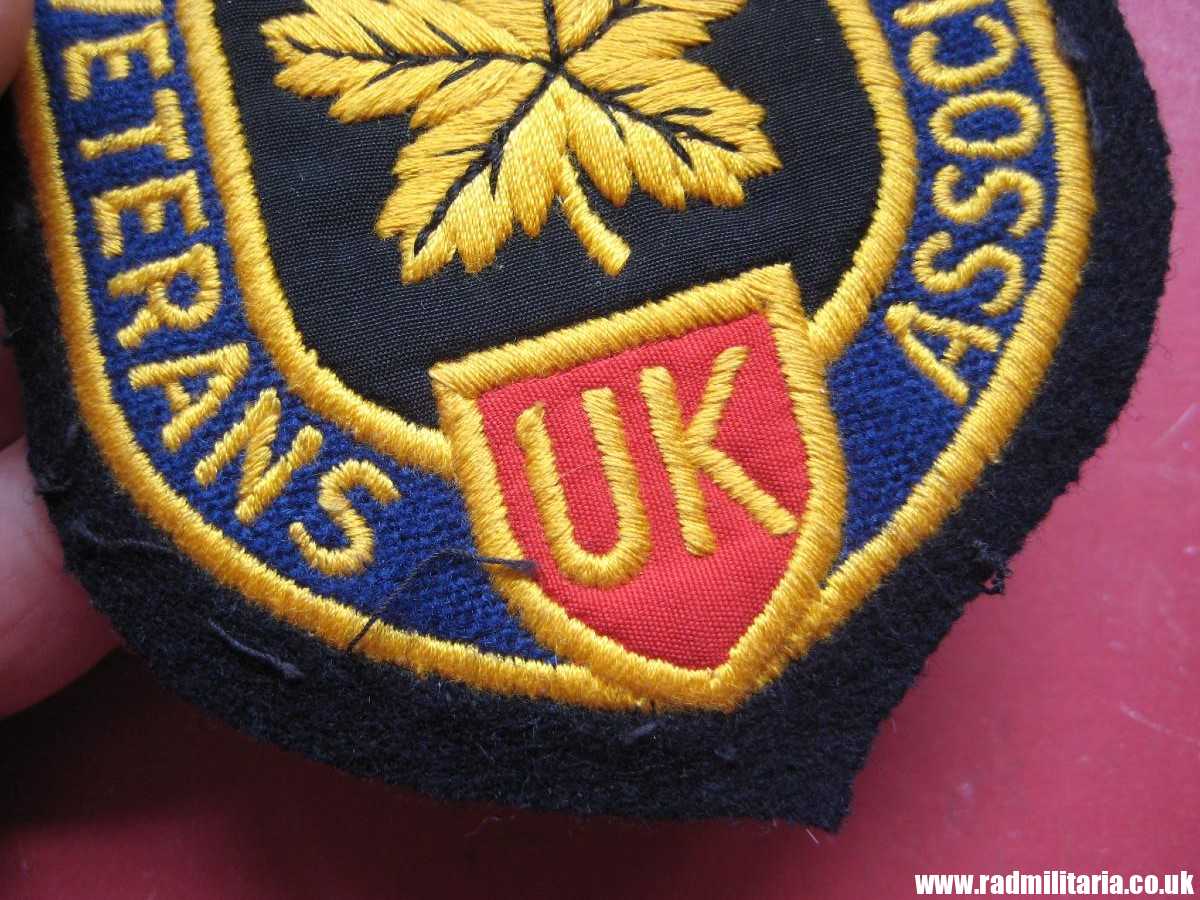 & post WW2 nice PATCH - CANADIAN VETERANS ASSOCIATION in UK in good used condition. - Image 7