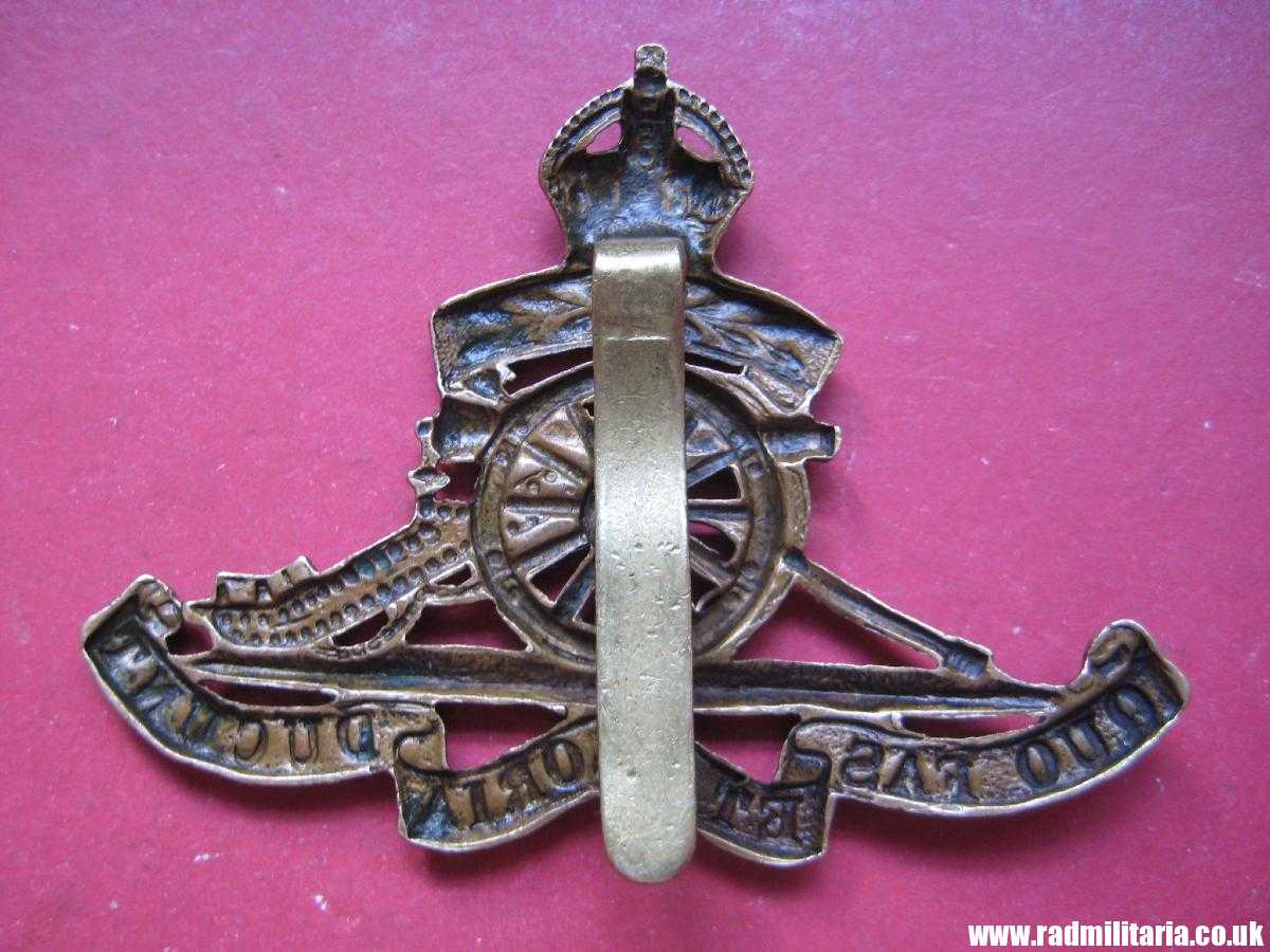 & WW1 British CAP BADGE: Royal Artillery Territorials. - Image 6