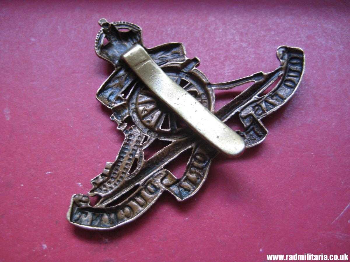 & WW1 British CAP BADGE: Royal Artillery Territorials. - Image 7