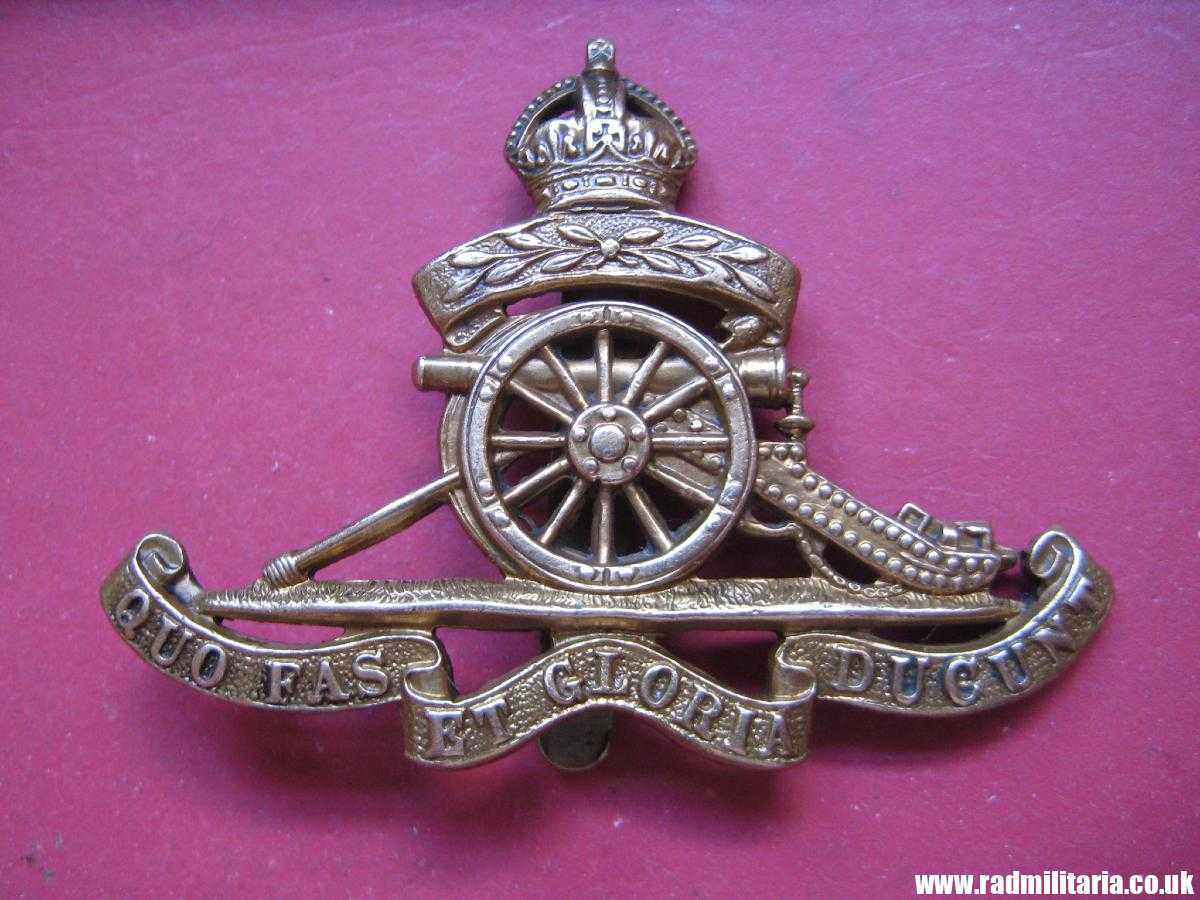 & WW1 British CAP BADGE: Royal Artillery Territorials. - Image 2
