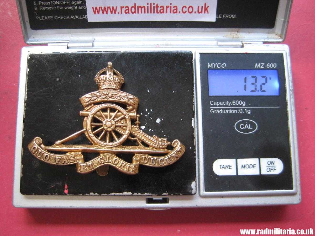 & WW1 British CAP BADGE: Royal Artillery Territorials. - Image 13