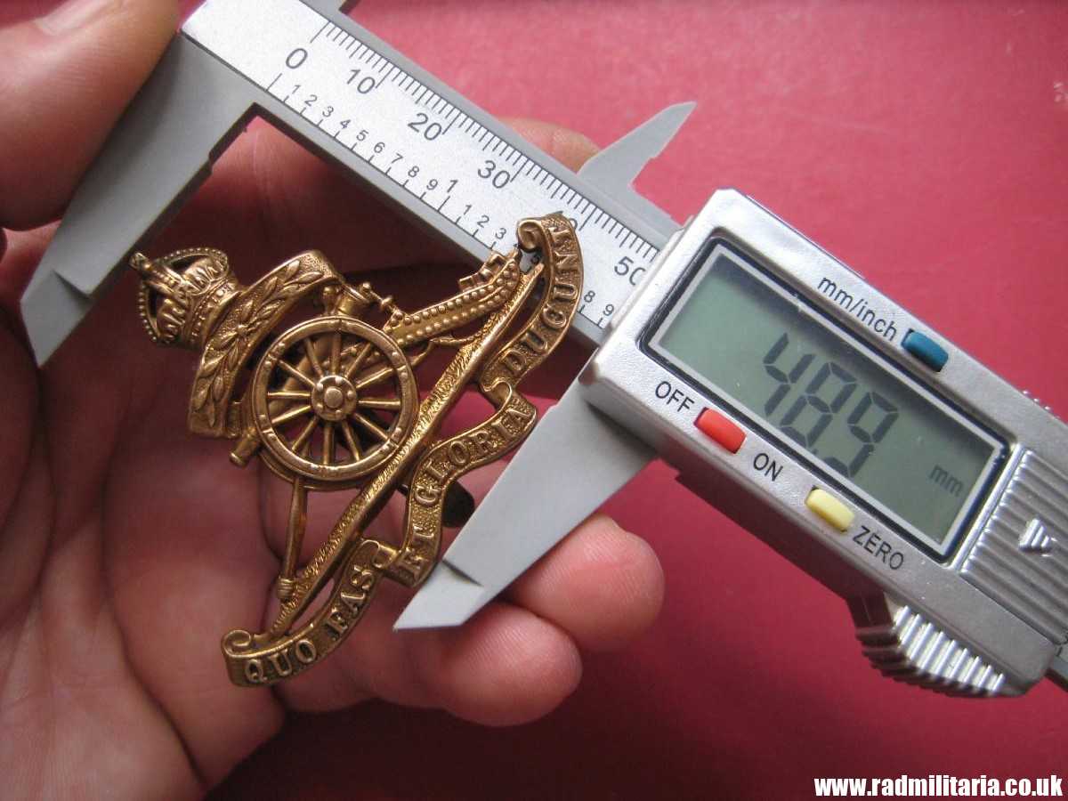 & WW1 British CAP BADGE: Royal Artillery Territorials. - Image 15