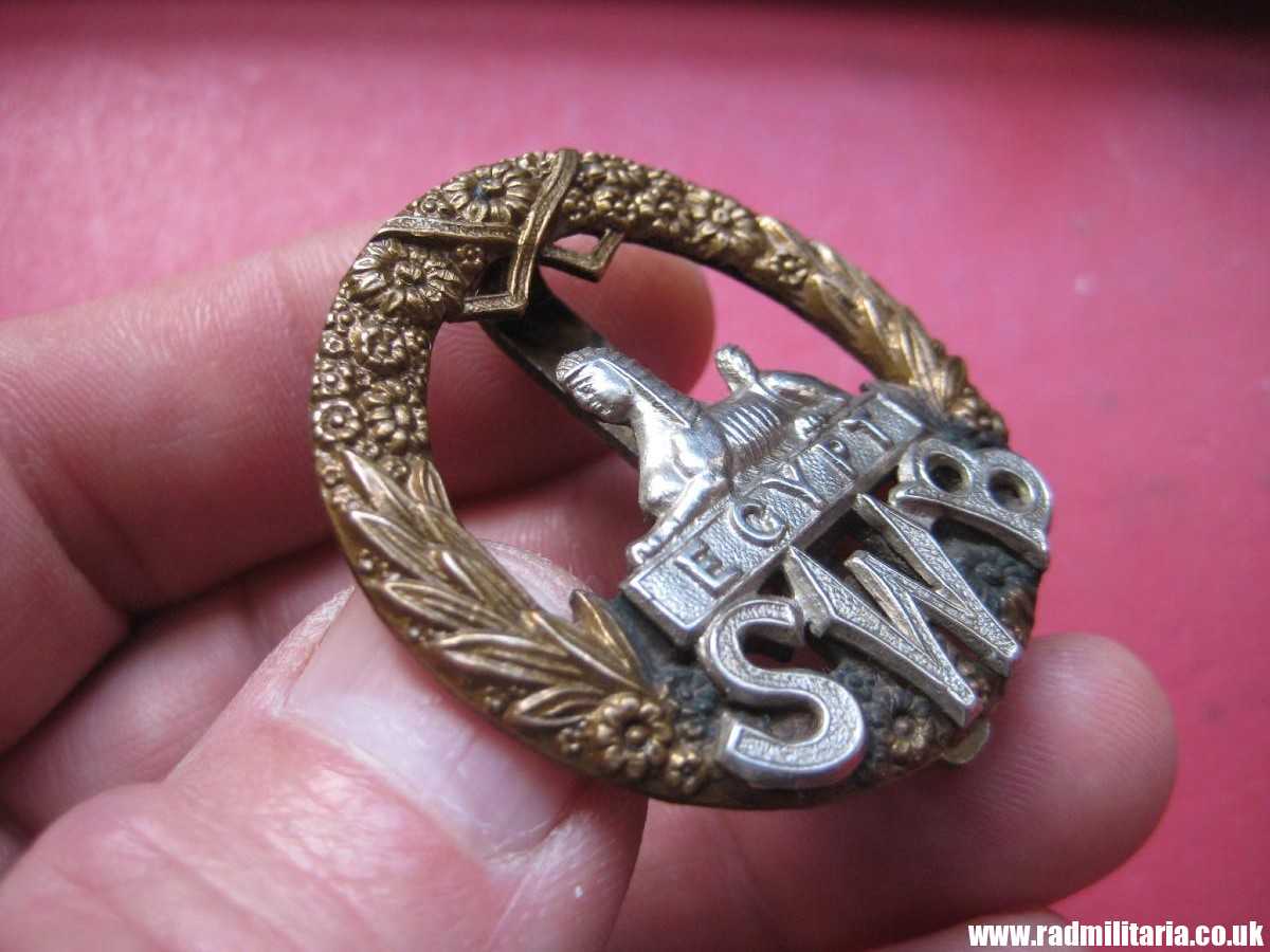 & WW1 original British CAP BADGE - South Wales Borderers. - Image 9
