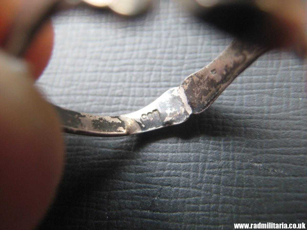 & WW2 original Waffen SS officer - SKULL RING, DEATH HEAD RING, silver "800". - Image 21