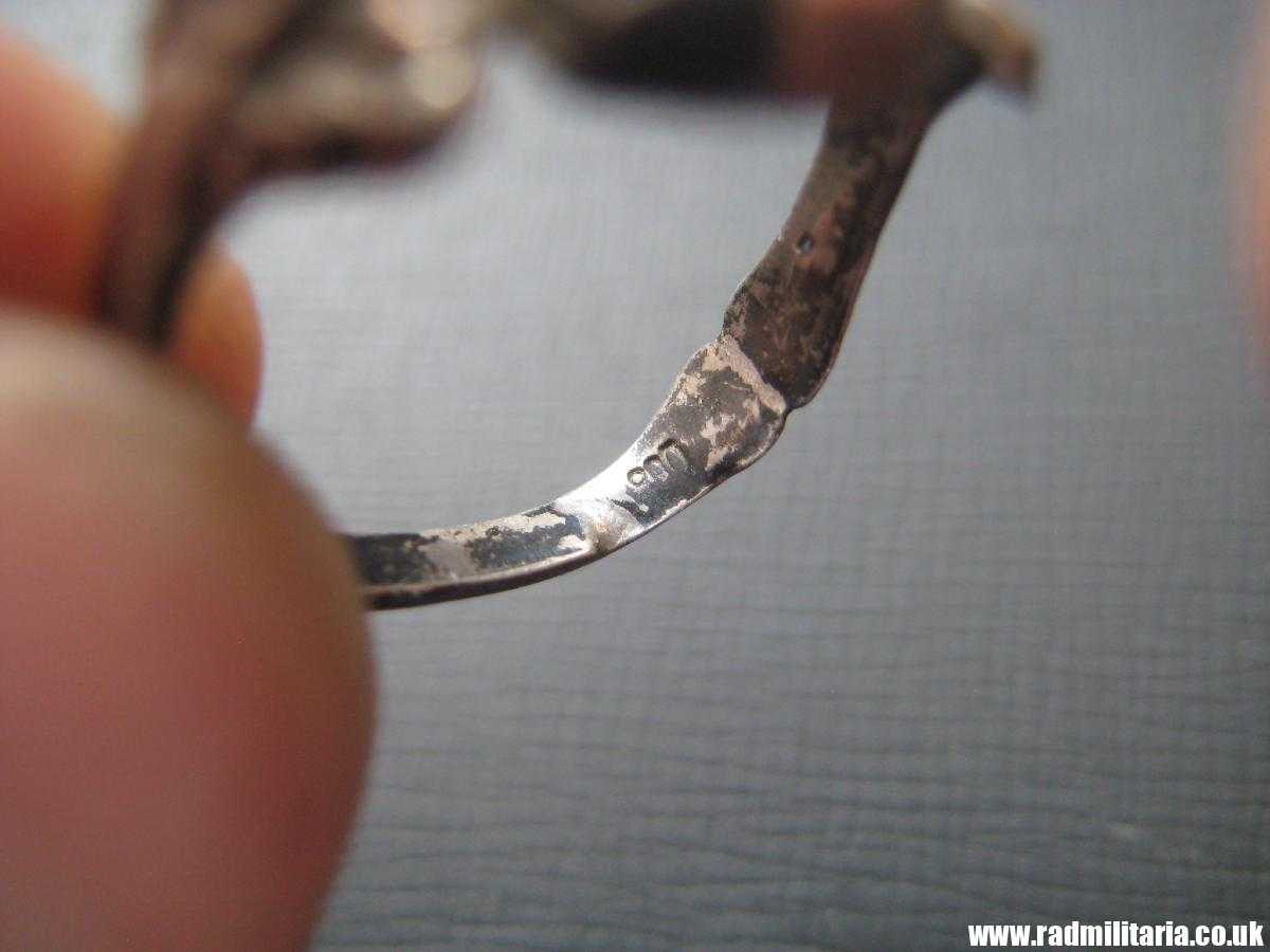 & WW2 original Waffen SS officer - SKULL RING, DEATH HEAD RING, silver "800". - Image 23