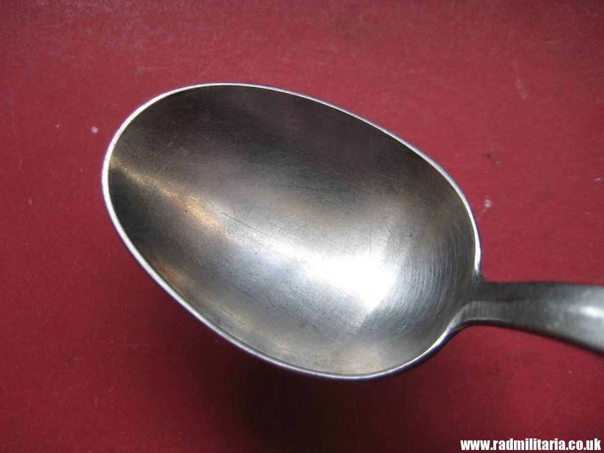 & WW2 German TEA SPOON with swastika, maker: HMZ Rostfrei - LEITZ M.D.A Sch.d.A. good condition, rare !! - Image 19