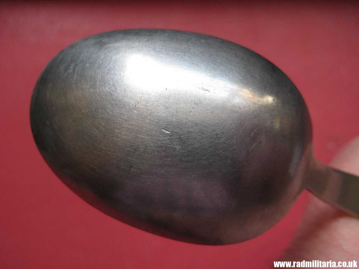 & WW2 German TEA SPOON with swastika, maker: HMZ Rostfrei - LEITZ M.D.A Sch.d.A. good condition, rare !! - Image 20