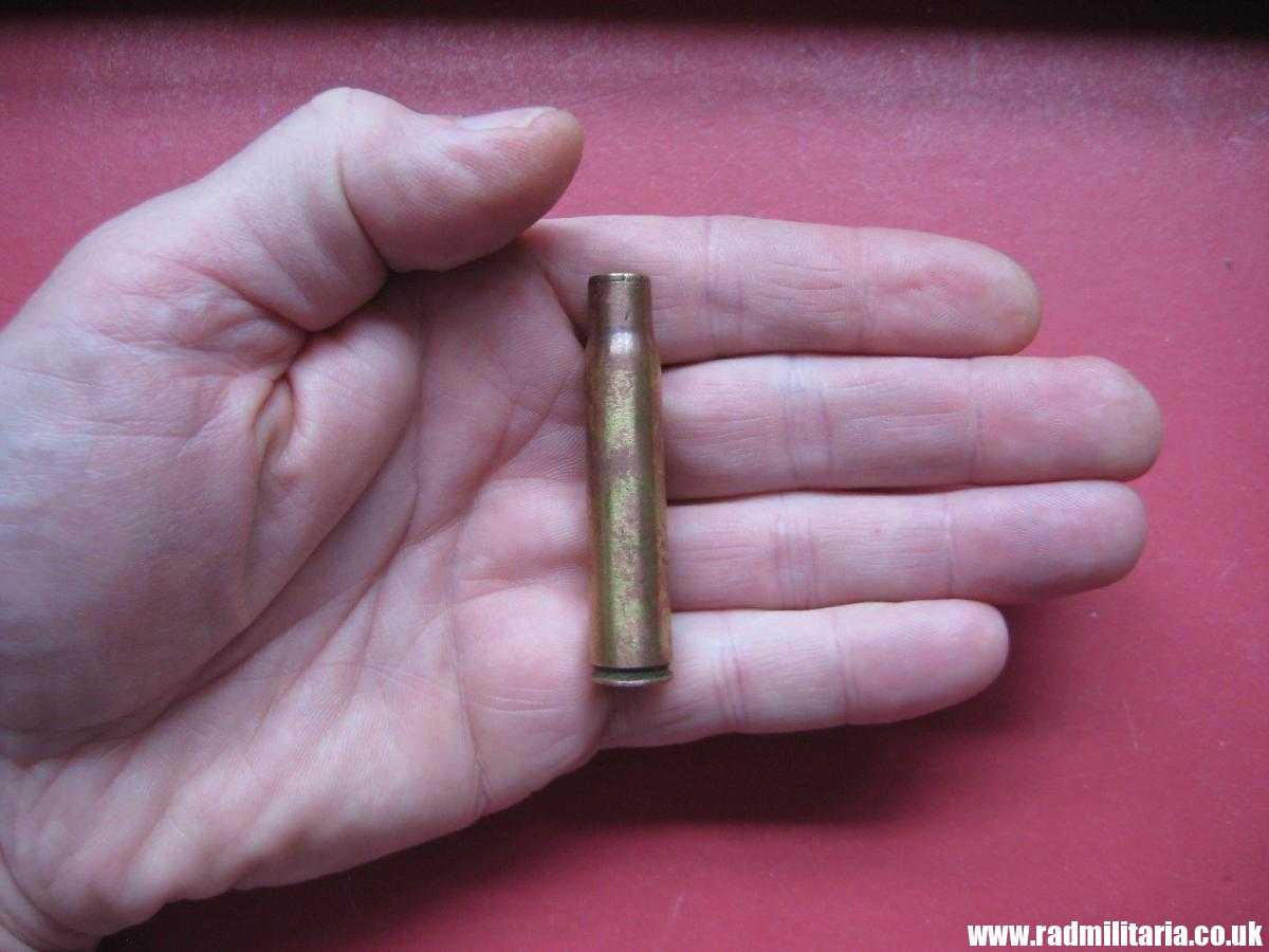& WW2 original Mauser 98k BRASS EMPTY SHELL marking: DWM 1938 SS-TV. 100% genuine !! rare ! - Image 5