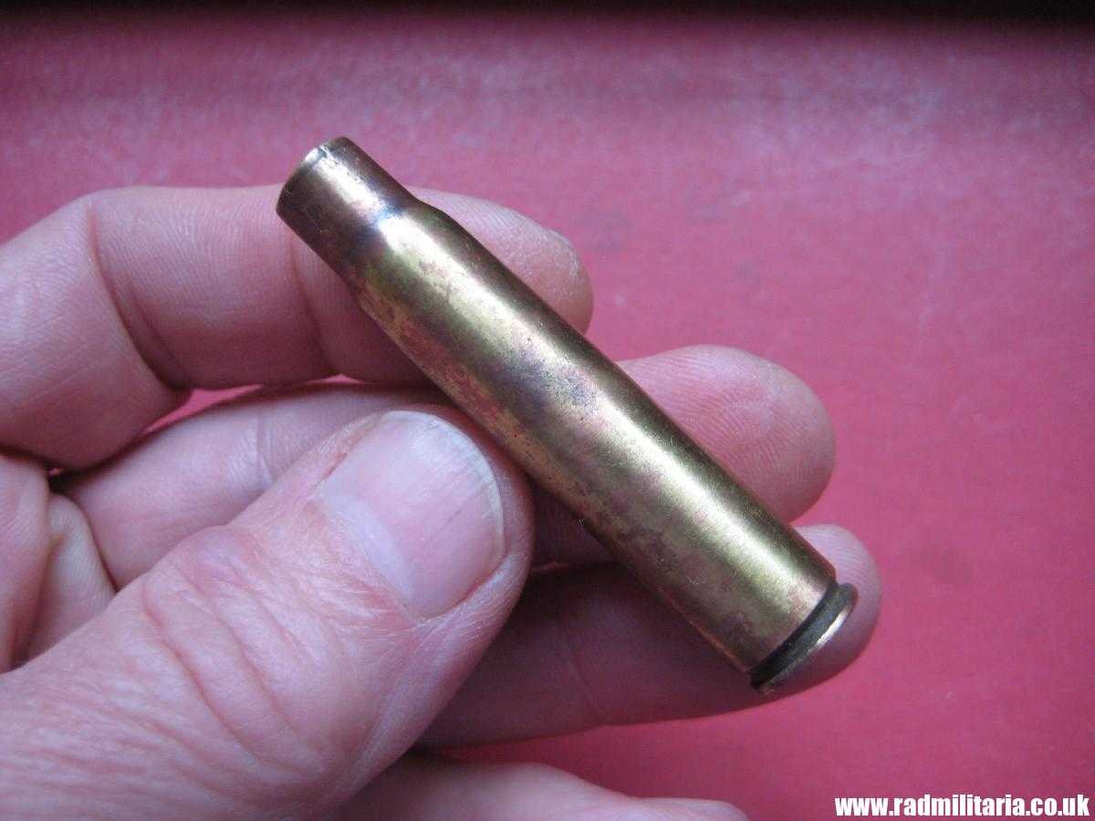 & WW2 original Mauser 98k BRASS EMPTY SHELL marking: DWM 1938 SS-TV. 100% genuine !! rare ! - Image 2