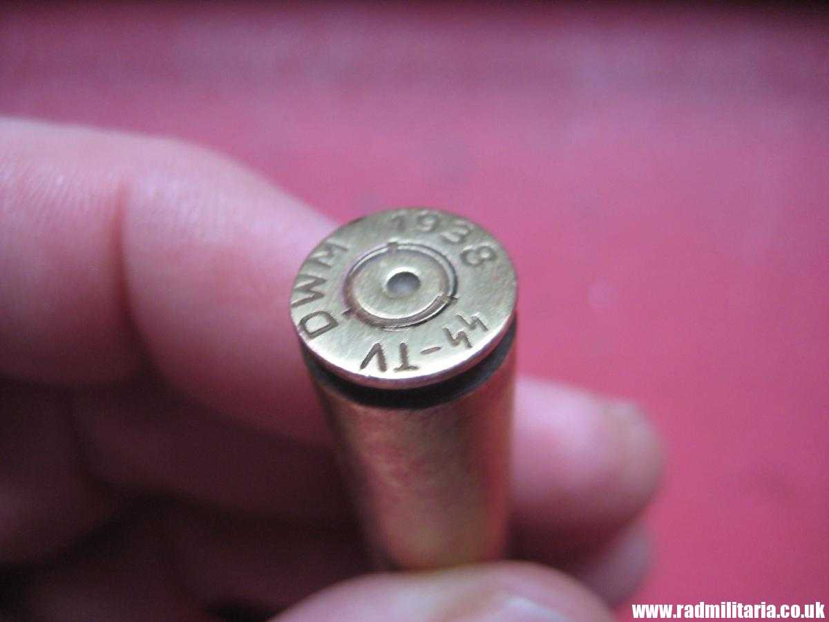 & WW2 original Mauser 98k BRASS EMPTY SHELL marking: DWM 1938 SS-TV. 100% genuine !! rare ! - Image 10