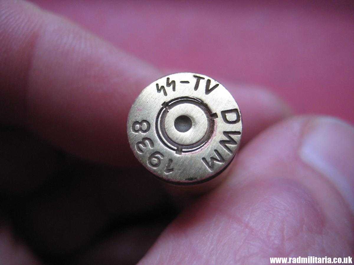 & WW2 original Mauser 98k BRASS EMPTY SHELL marking: DWM 1938 SS-TV. 100% genuine !! rare !