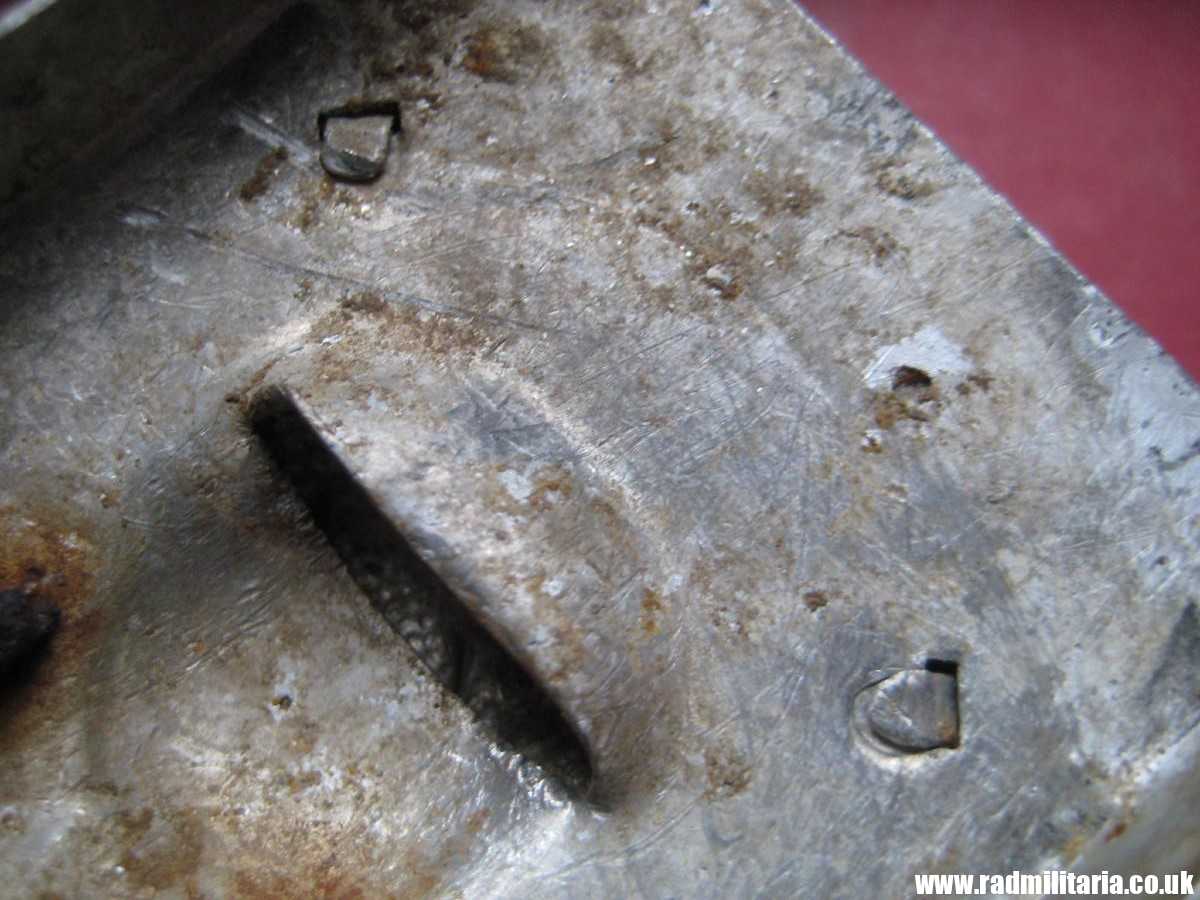 & WW2 original German 1st pattern Luftwaffe BELT BUCKLE aluminum, rare. - Image 11