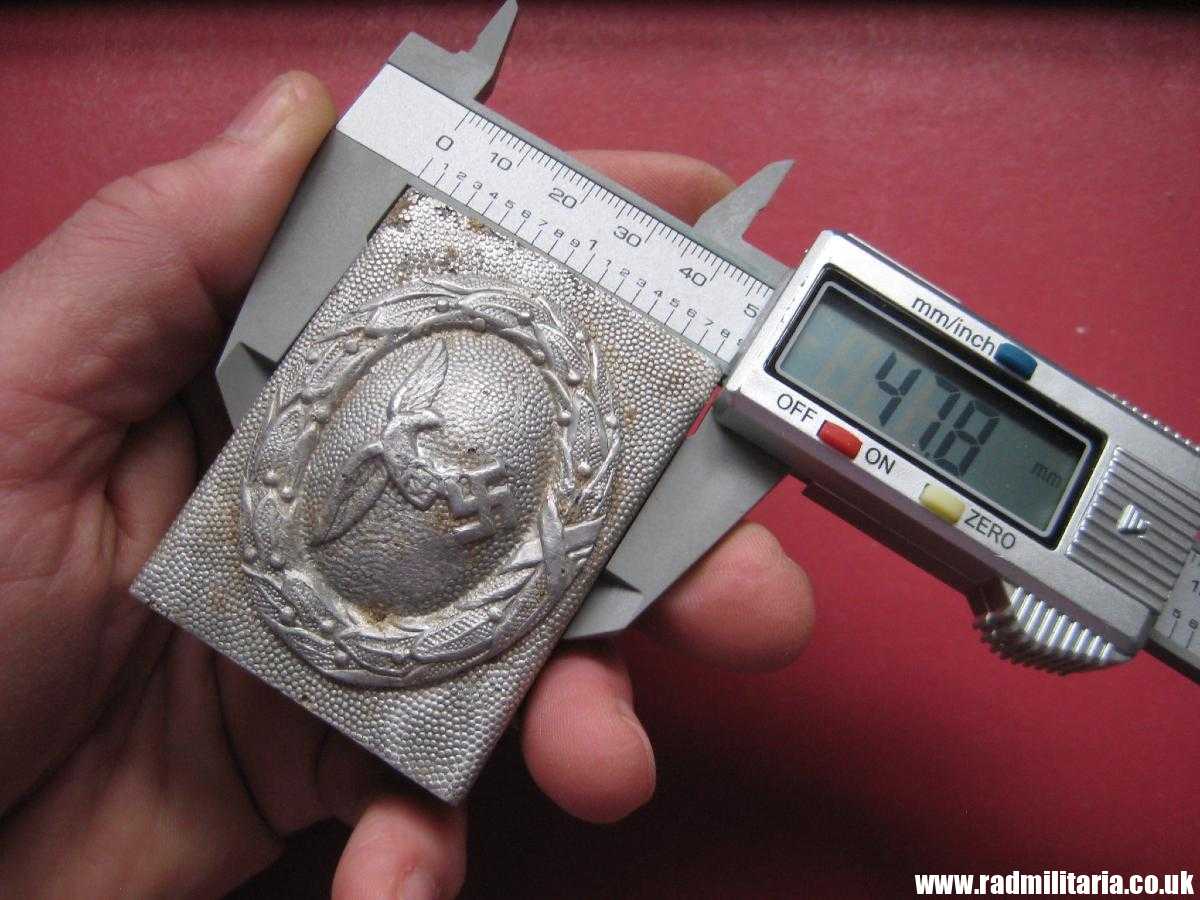 & WW2 original German 1st pattern Luftwaffe BELT BUCKLE aluminum, rare. - Image 15