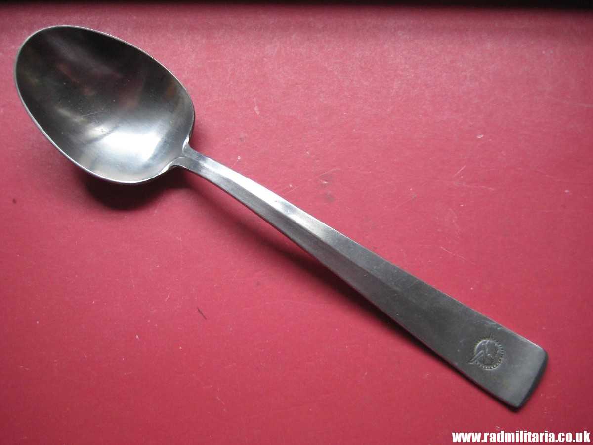 & WW2 German SPOON with swastika from LEITZ FACTORY marking: M.D.A Sch.d.A. Rostfrei-Stahl good condition, rare !! - Image 22