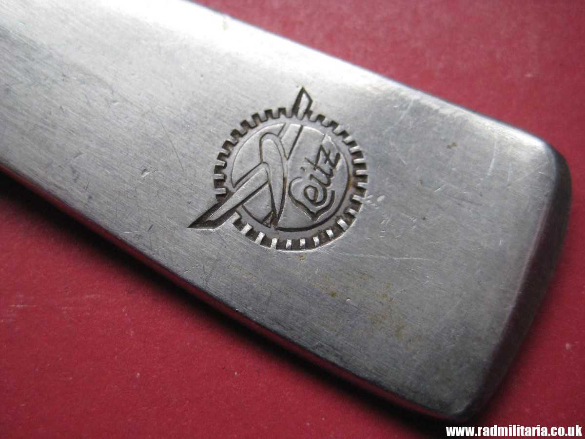 & WW2 German SPOON with swastika from LEITZ FACTORY marking: M.D.A Sch.d.A. Rostfrei-Stahl good condition, rare !! - Image 5