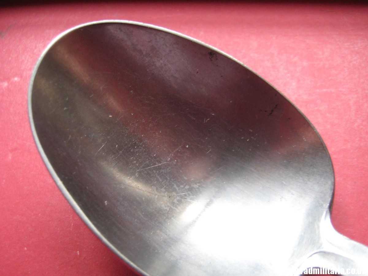& WW2 German SPOON with swastika from LEITZ FACTORY marking: M.D.A Sch.d.A. Rostfrei-Stahl good condition, rare !! - Image 7