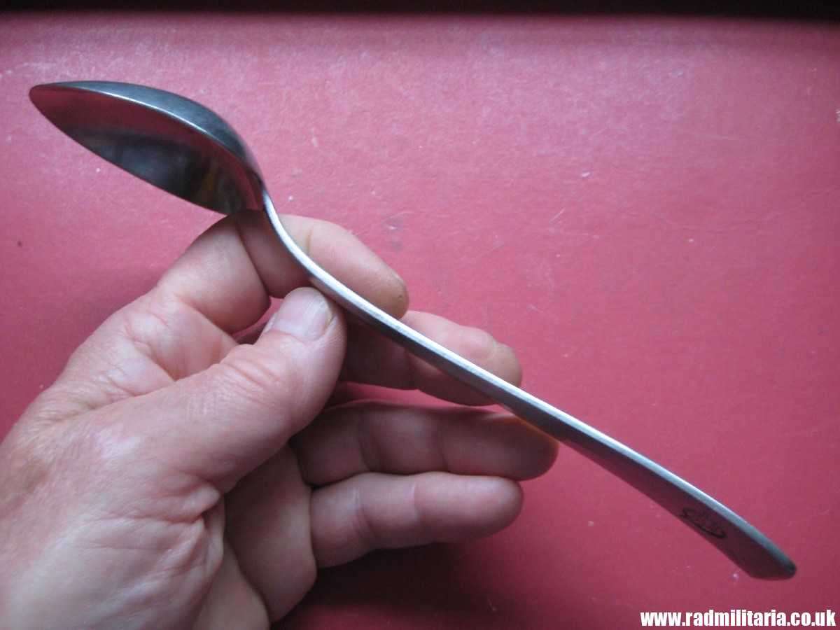 & WW2 German SPOON with swastika from LEITZ FACTORY marking: M.D.A Sch.d.A. Rostfrei-Stahl good condition, rare !! - Image 10