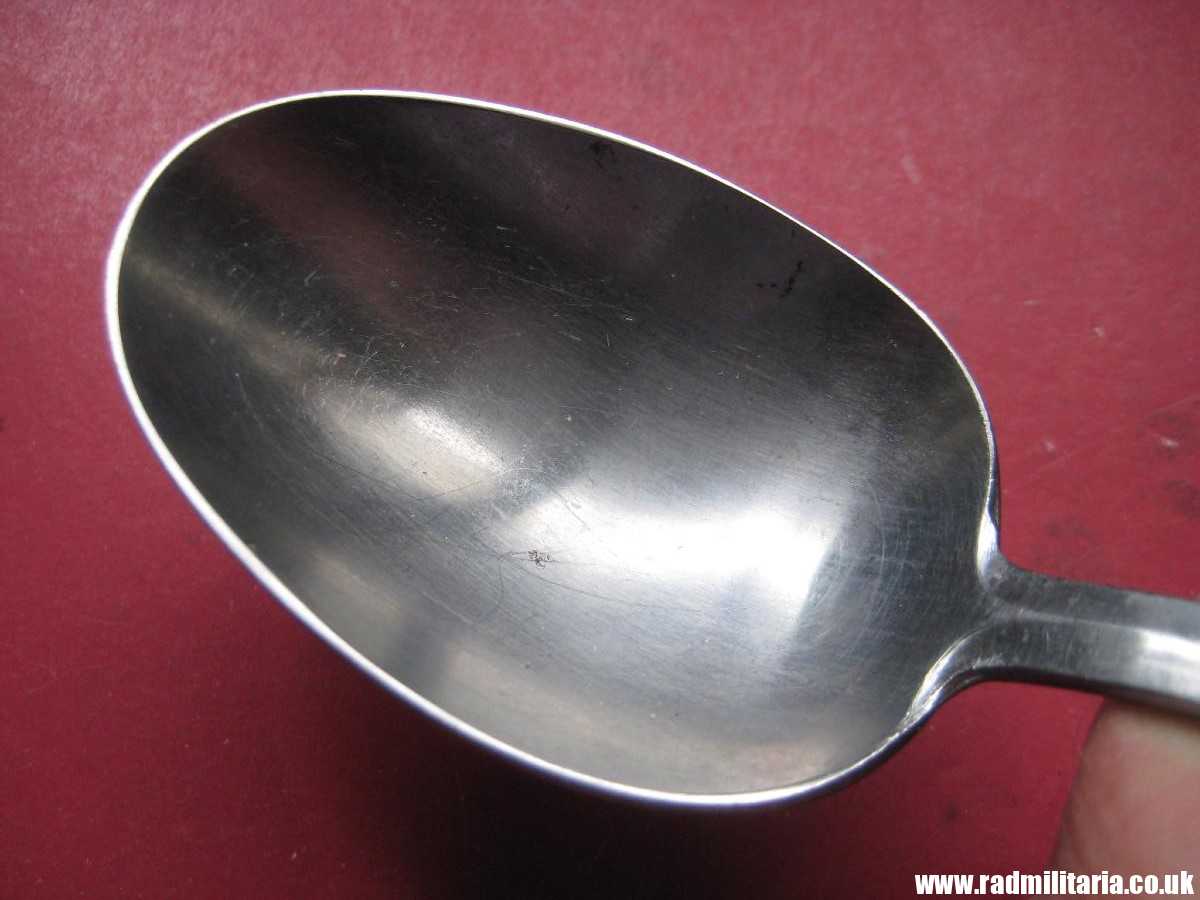 & WW2 German SPOON with swastika from LEITZ FACTORY marking: M.D.A Sch.d.A. Rostfrei-Stahl good condition, rare !! - Image 11