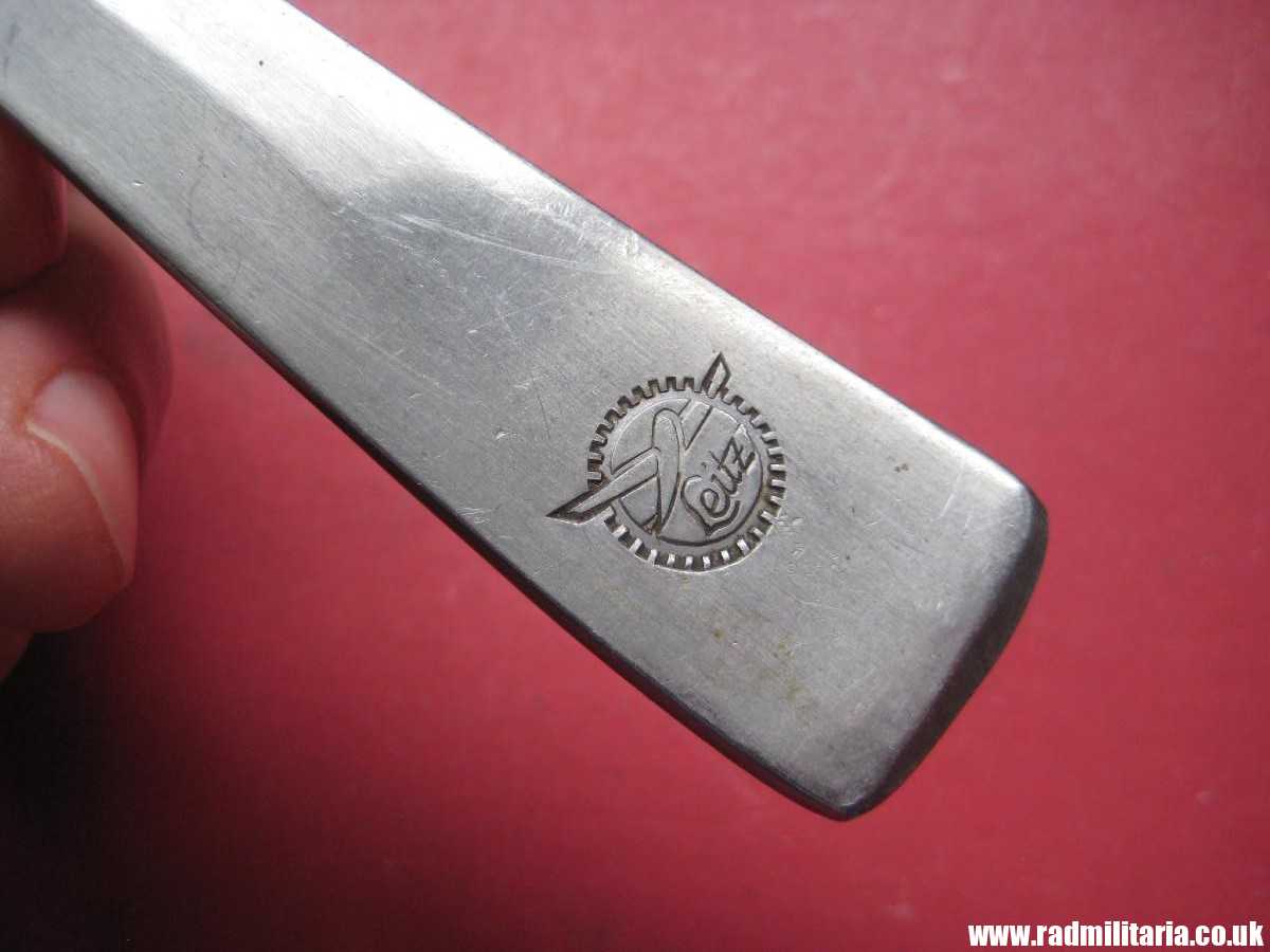 & WW2 German SPOON with swastika from LEITZ FACTORY marking: M.D.A Sch.d.A. Rostfrei-Stahl good condition, rare !! - Image 13