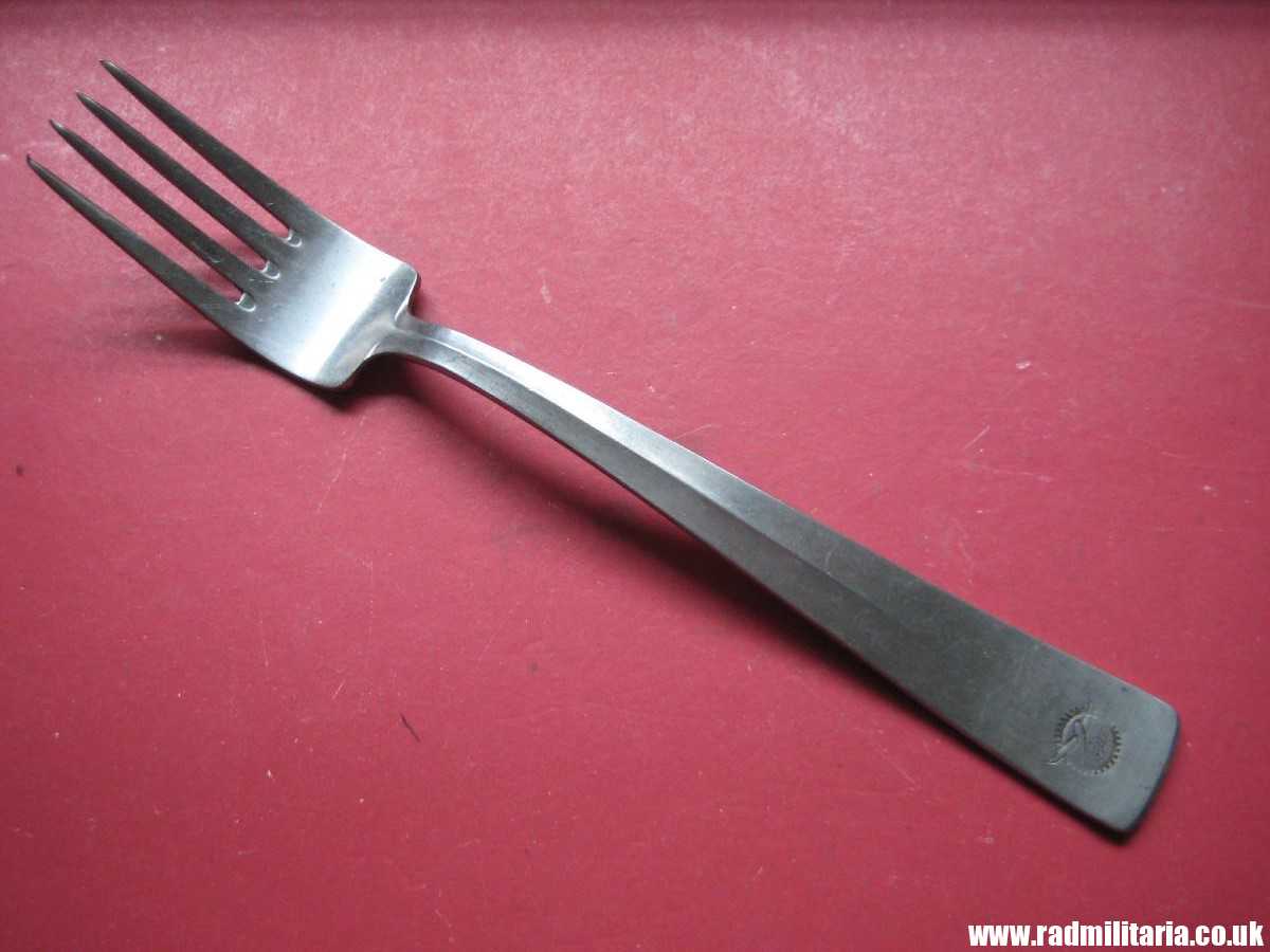 & WW2 German FORK with swastika from LEITZ FACTORY marking: M.D.A Sch.d.A. HMZ Rostfrei - good condition, rare !! - Image 3