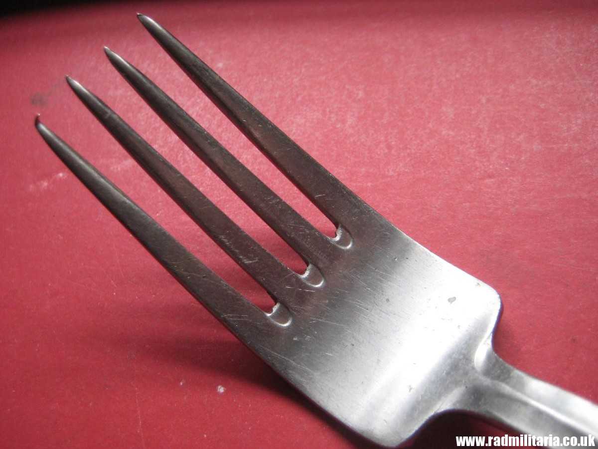 & WW2 German FORK with swastika from LEITZ FACTORY marking: M.D.A Sch.d.A. HMZ Rostfrei - good condition, rare !! - Image 7