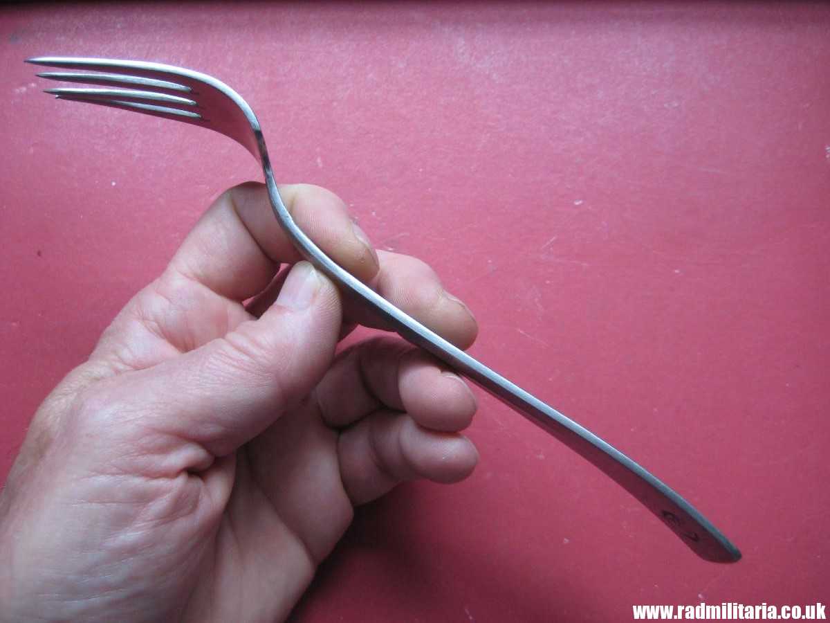 & WW2 German FORK with swastika from LEITZ FACTORY marking: M.D.A Sch.d.A. HMZ Rostfrei - good condition, rare !! - Image 12