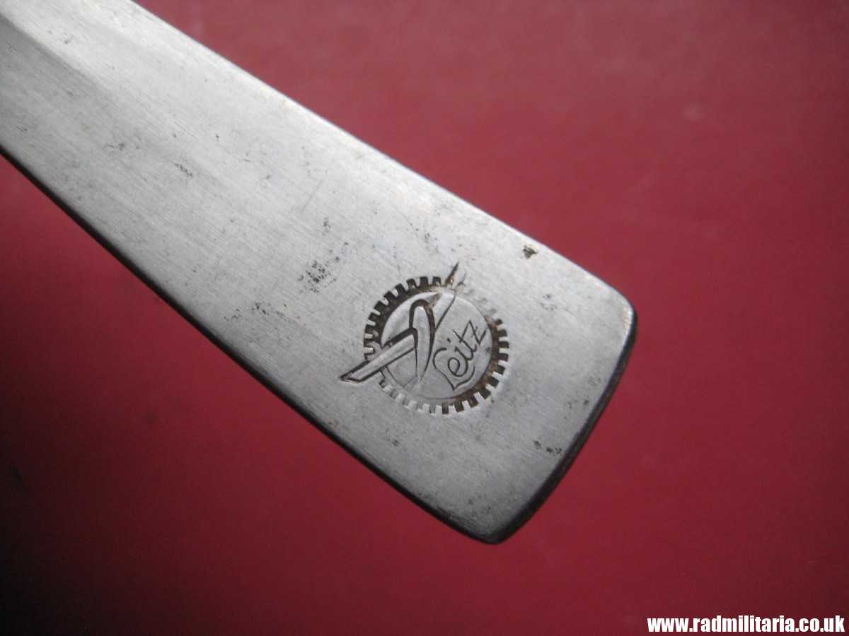 & WW2 German FORK with swastika from LEITZ FACTORY marking: M.D.A Sch.d.A. HMZ Rostfrei - good condition, rare !! - Image 16