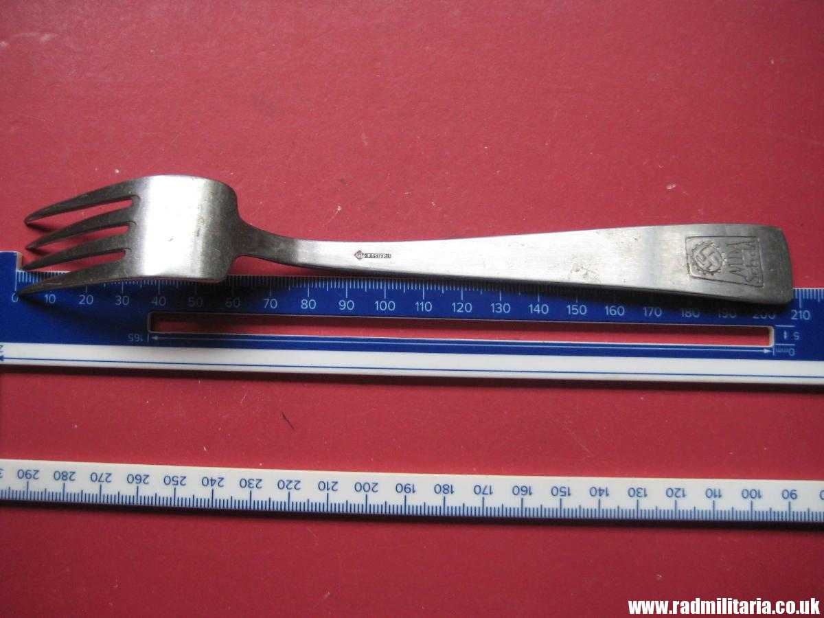 & WW2 German FORK with swastika from LEITZ FACTORY marking: M.D.A Sch.d.A. HMZ Rostfrei - good condition, rare !! - Image 23