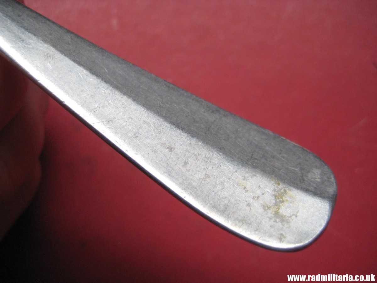 & WW2 German KRIEGSMARINE aluminum FORK marked: "M" and Eagle, 3rd REICH CUTLERY. - Image 16