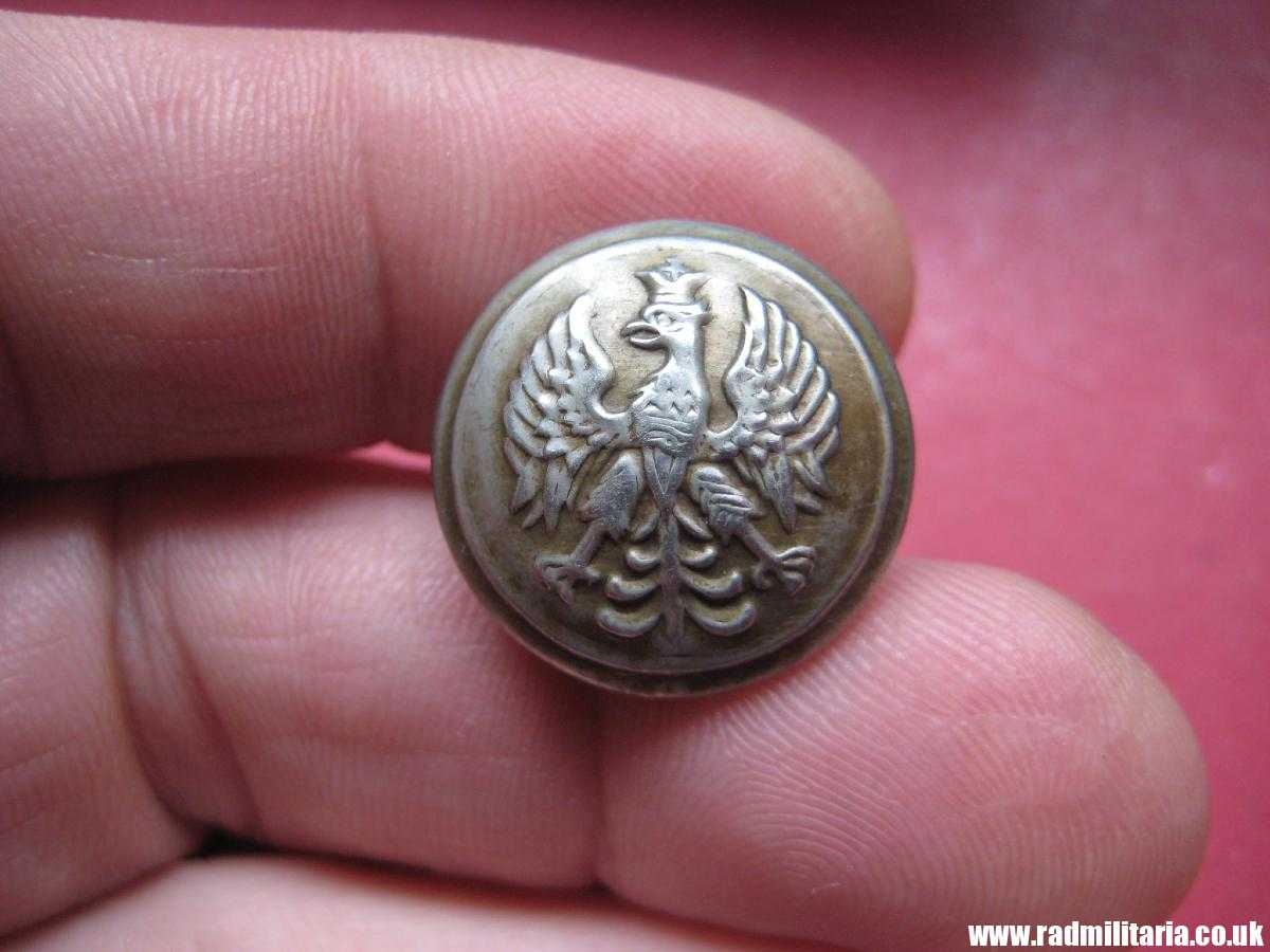 & WW2 genuine Polish Army tunic BUTTON with EAGLE, maker marks: Henderson Jerusalem - VERY RARE !!! - Image 4