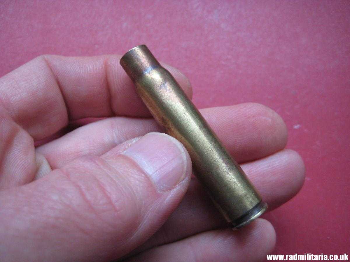 & WW2 original Mauser k98 BRASS EMPTY SHELL marking: DWM 1938 SS-TV. 100% genuine !! rare ! - Image 2