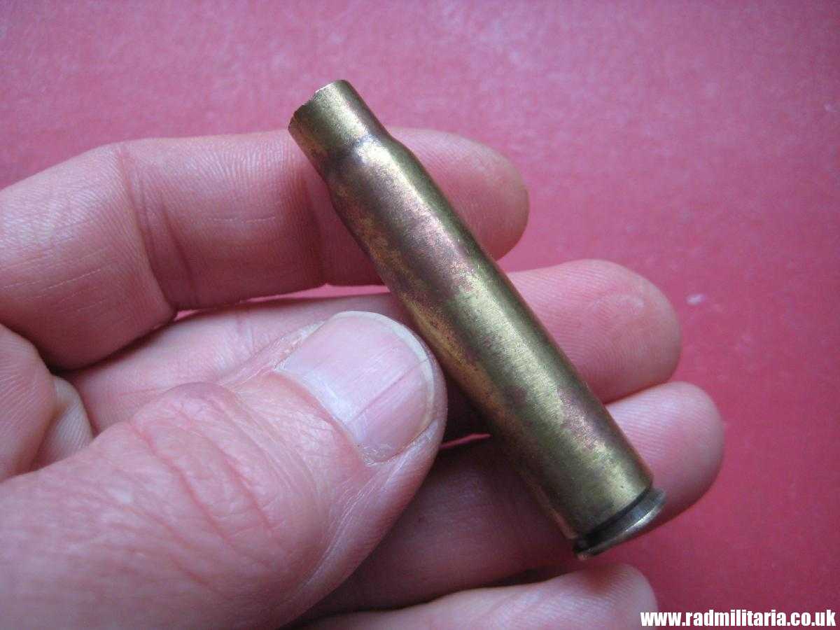 & WW2 original Mauser k98 BRASS EMPTY SHELL marking: DWM 1938 SS-TV. 100% genuine !! rare ! - Image 3