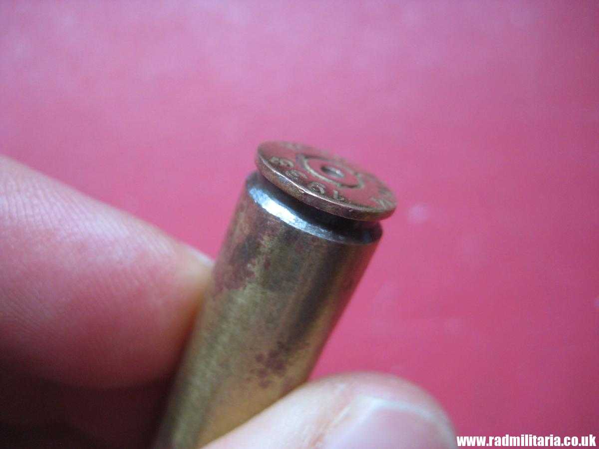 & WW2 original Mauser k98 BRASS EMPTY SHELL marking: DWM 1938 SS-TV. 100% genuine !! rare ! - Image 8