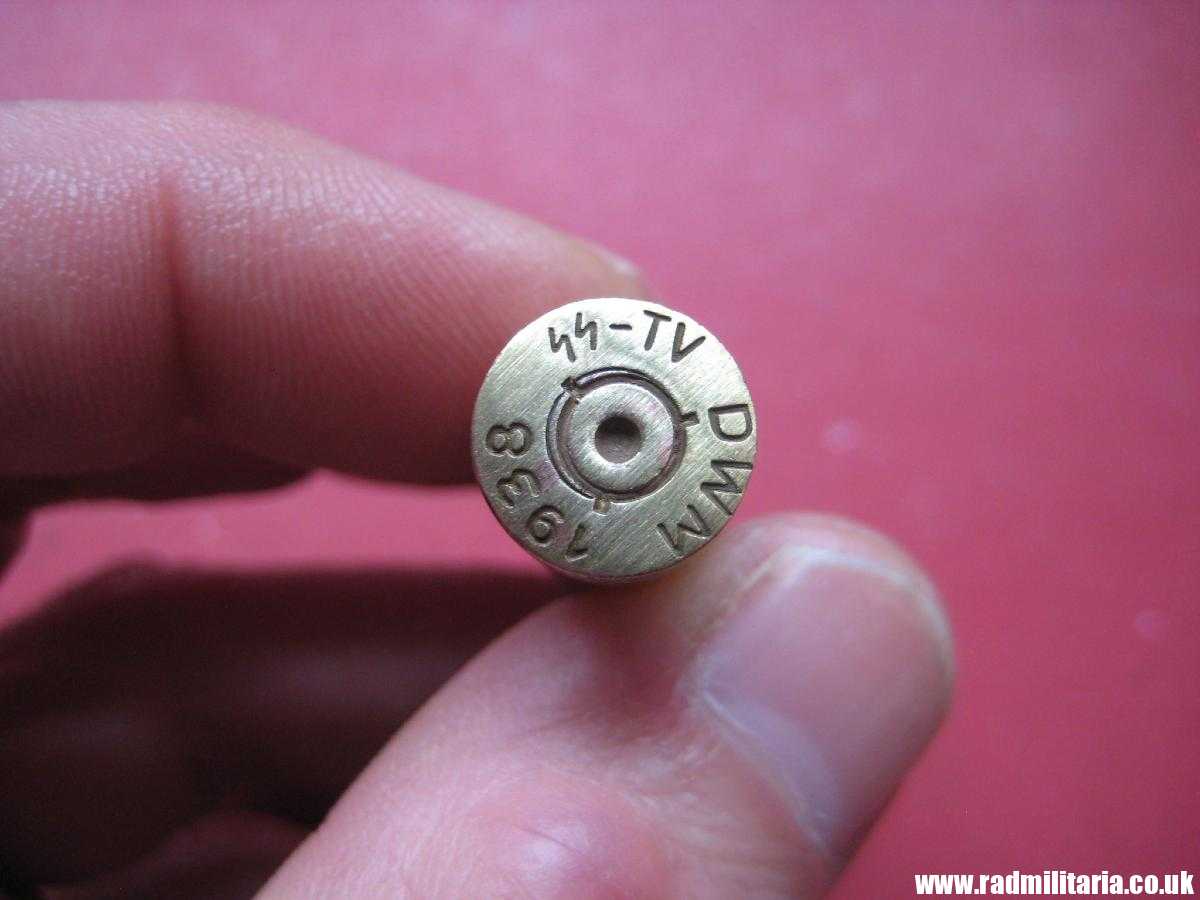 & WW2 original Mauser k98 BRASS EMPTY SHELL marking: DWM 1938 SS-TV. 100% genuine !! rare ! - Image 12