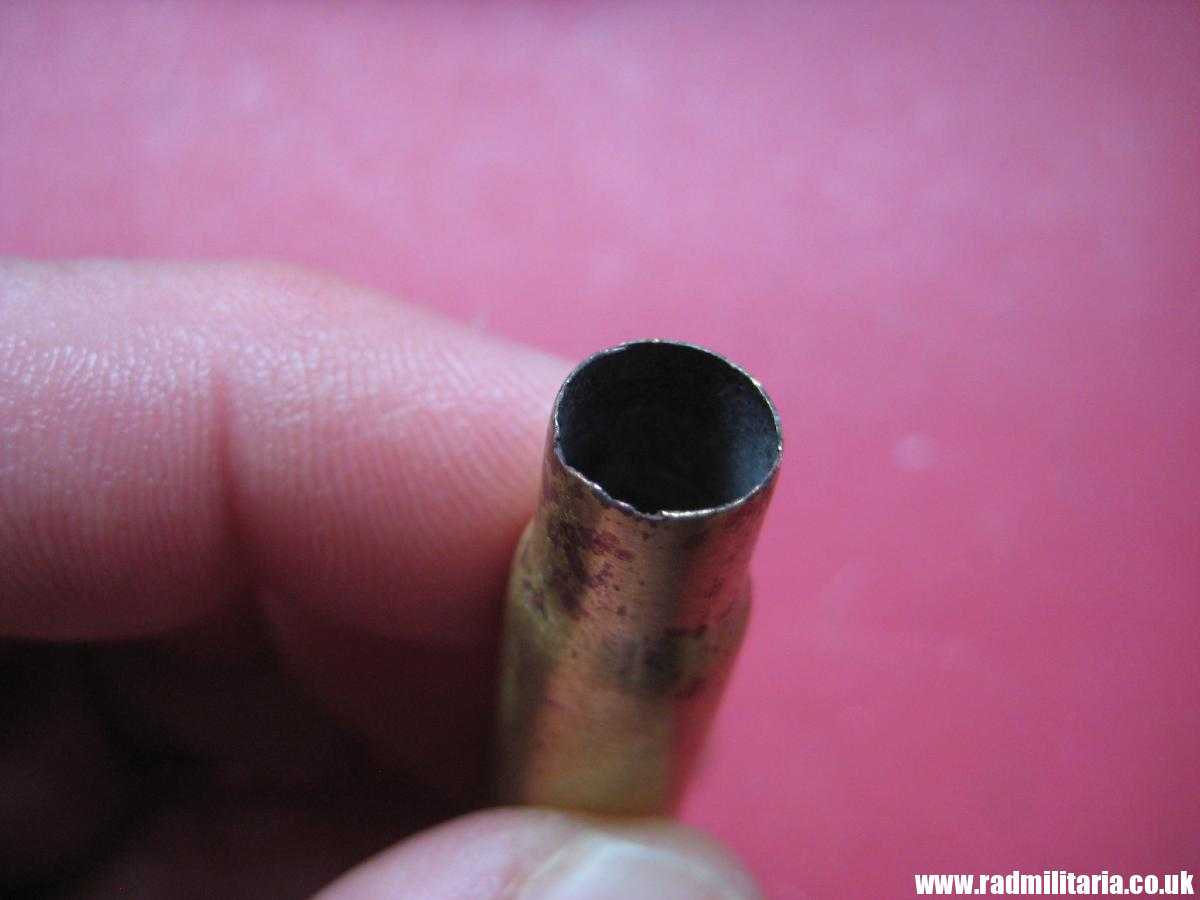 & WW2 original Mauser k98 BRASS EMPTY SHELL marking: DWM 1938 SS-TV. 100% genuine !! rare !!! - Image 10