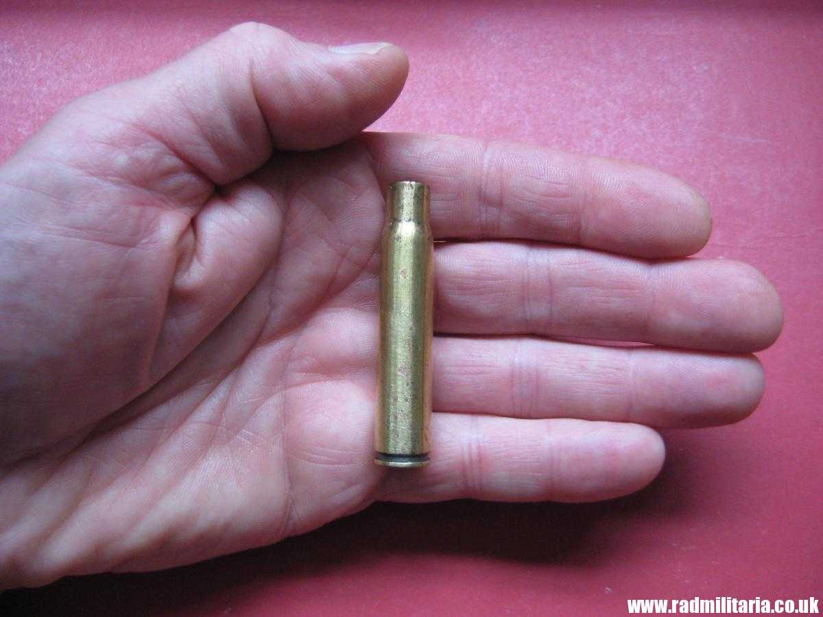 & WW2 original Mauser k98 BRASS EMPTY SHELL marking: DWM 1938 SS-TV. 100% genuine !! rare !!! - Image 3