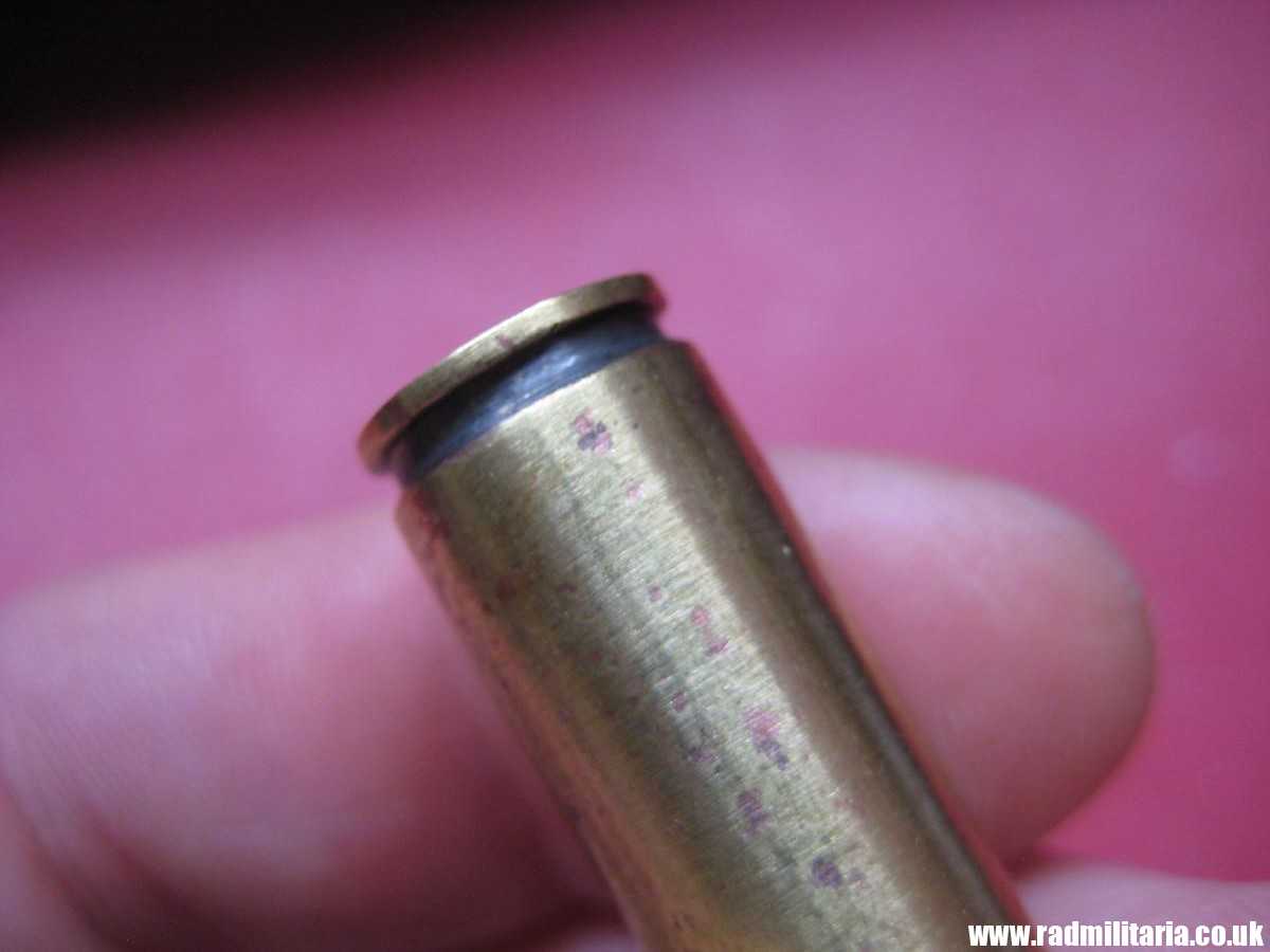 & WW2 original Mauser k98 BRASS EMPTY SHELL marking: DWM 1938 SS-TV. 100% genuine !! rare !!! - Image 4
