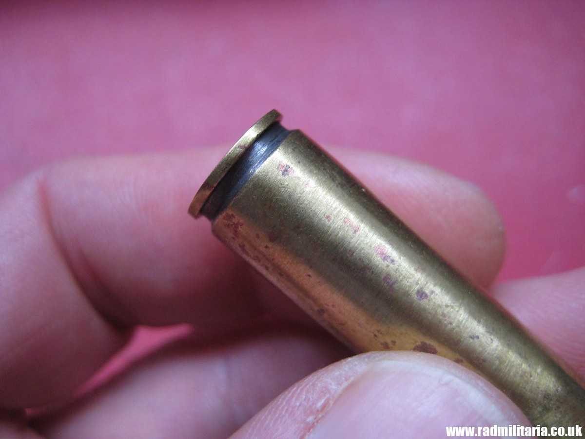 & WW2 original Mauser k98 BRASS EMPTY SHELL marking: DWM 1938 SS-TV. 100% genuine !! rare !!! - Image 5