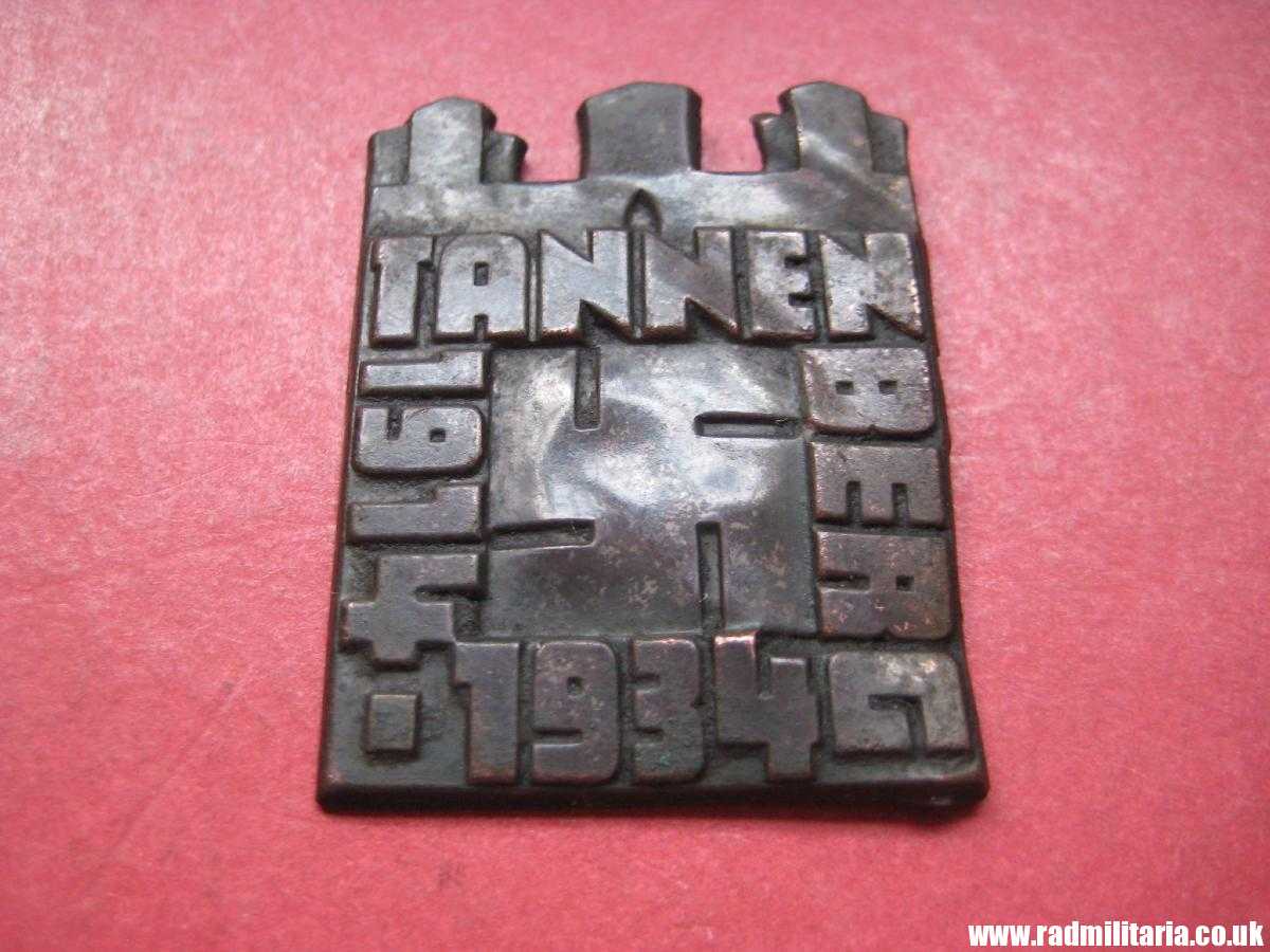 & WW2 German Commemorative TINNIE BADGE - TANNENBERG 1914-1934, metal detecting find. - Image 2