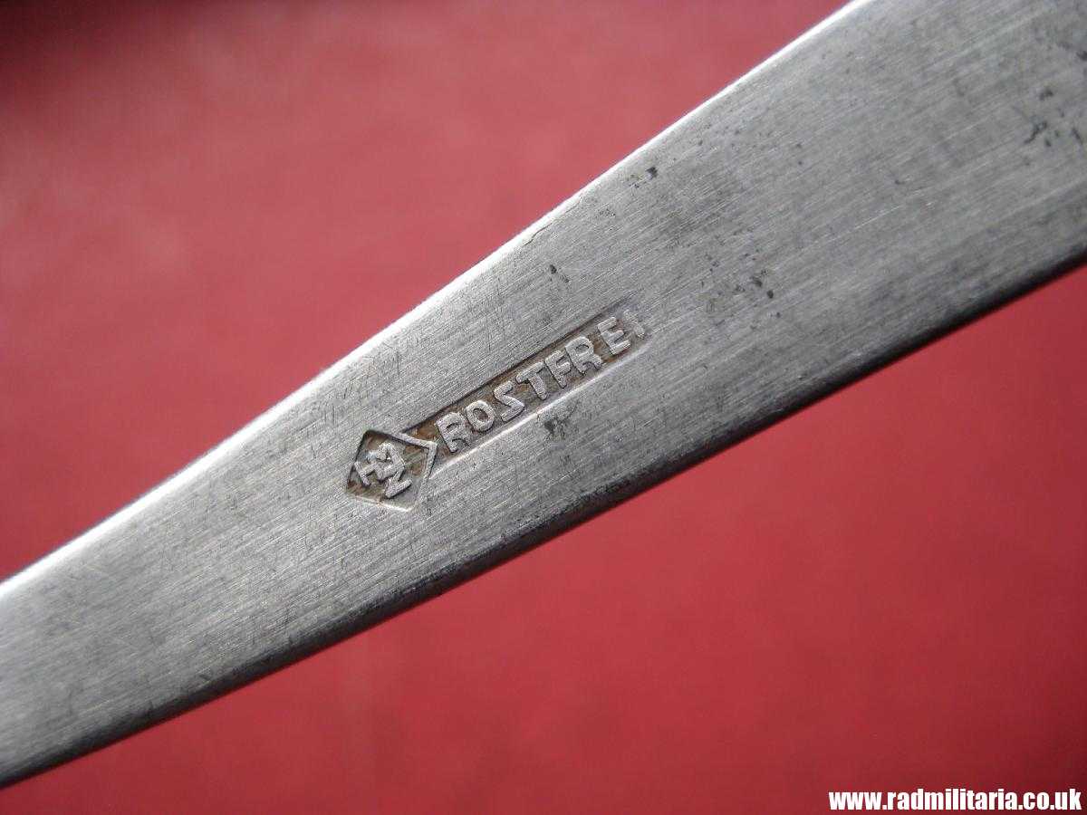 & WW2 German TEA SPOON with swastika, maker: HMZ Rostfrei - LEITZ M.D.A Sch.d.A. good condition, rare !!! - Image 23