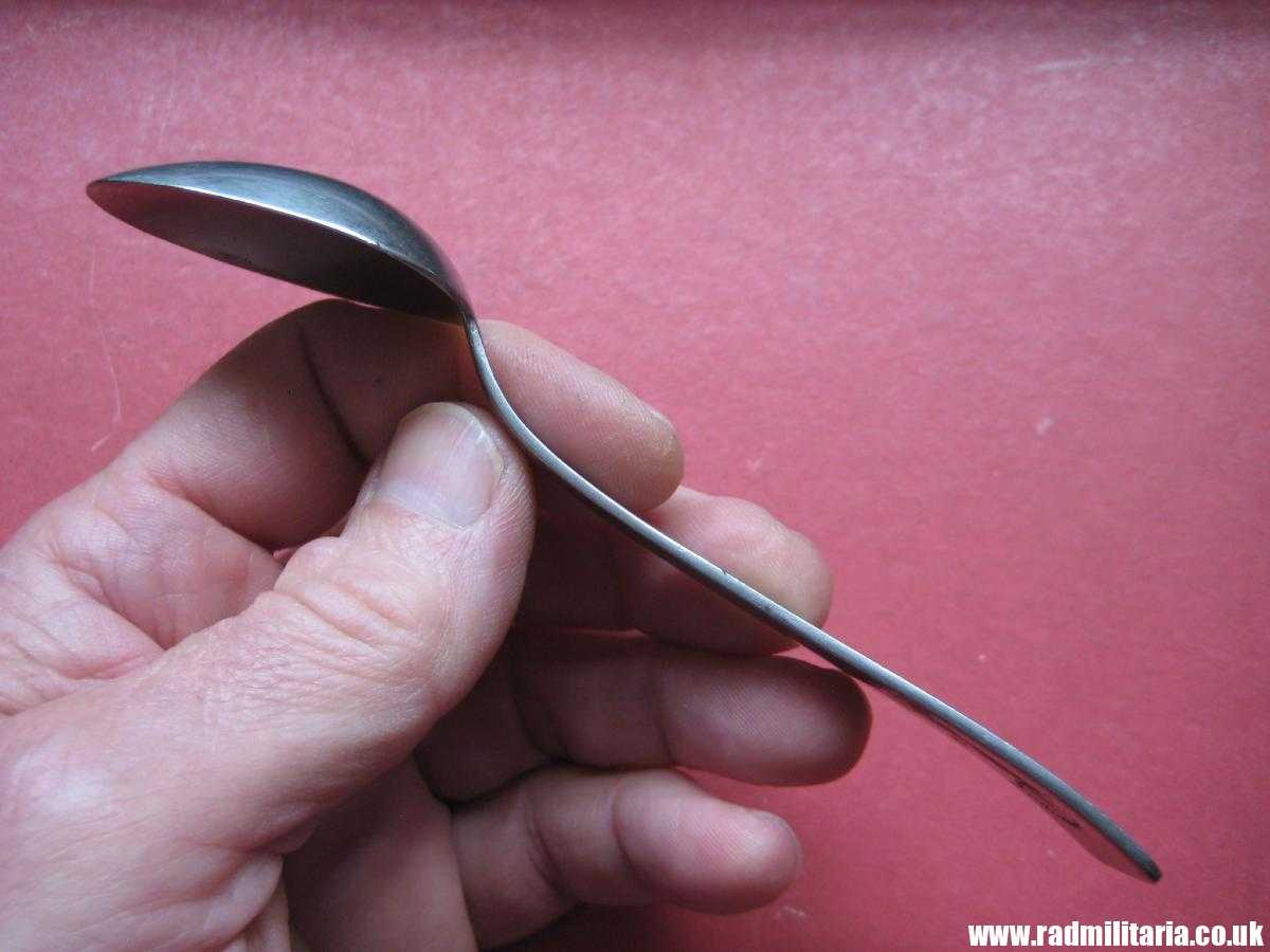 & WW2 German TEA SPOON with swastika, maker: HMZ Rostfrei - LEITZ M.D.A Sch.d.A. good condition, rare !!! - Image 10