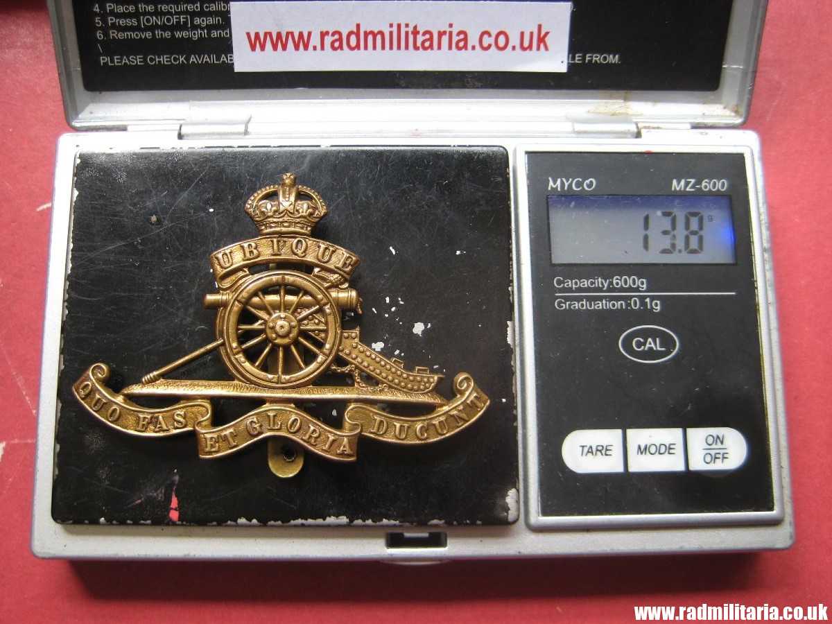 & WW1/WW2 original British CAP BADGE: Royal Artillery - Image 15