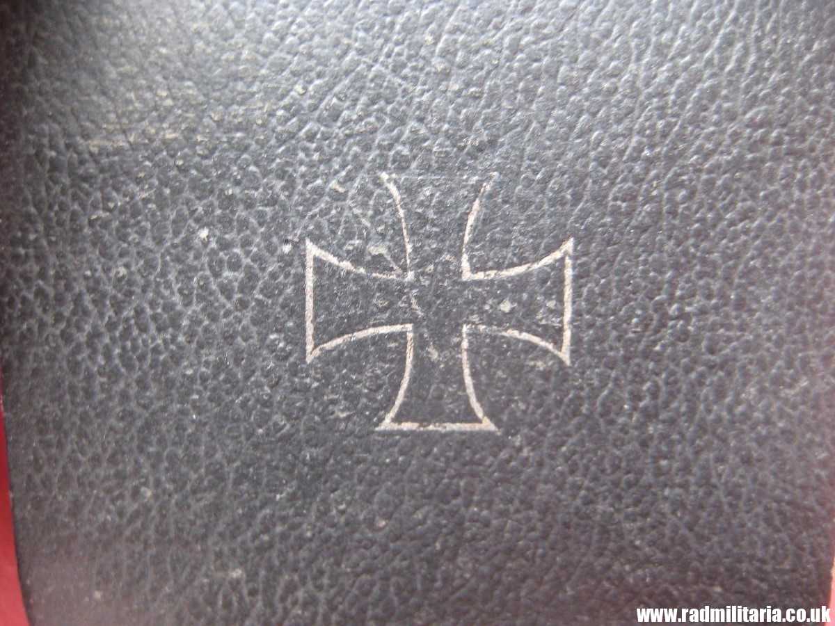 & genuine WW2 German BOX of ISSUE for Iron Cross 1st Class - 100% original. - Image 5