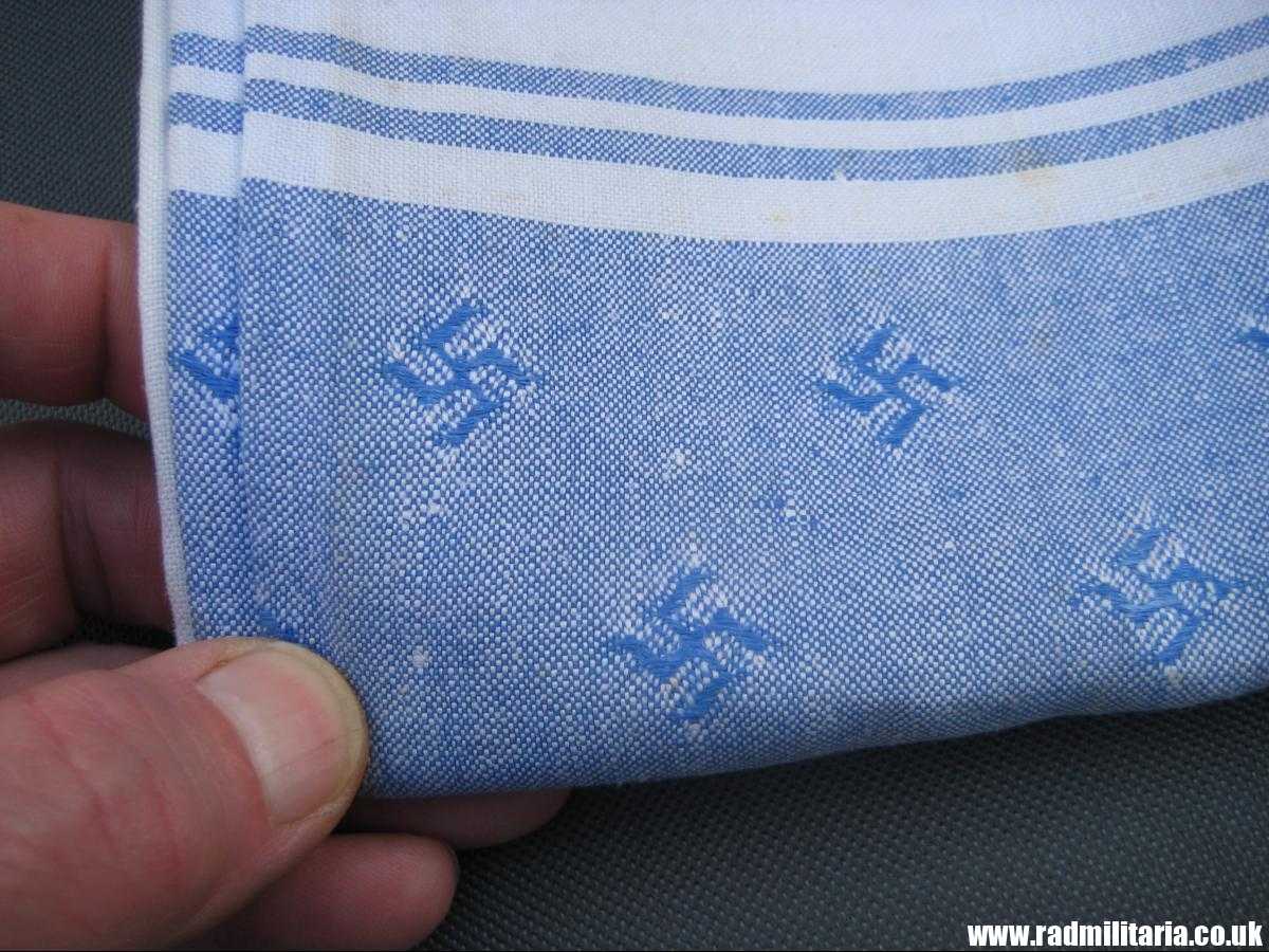 & original OLD TABLECLOTH with SWASTIKAS - large size.